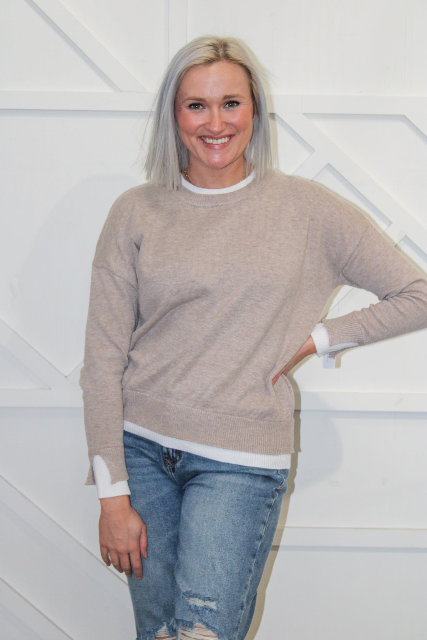 Ashlin Hemmed Sweater