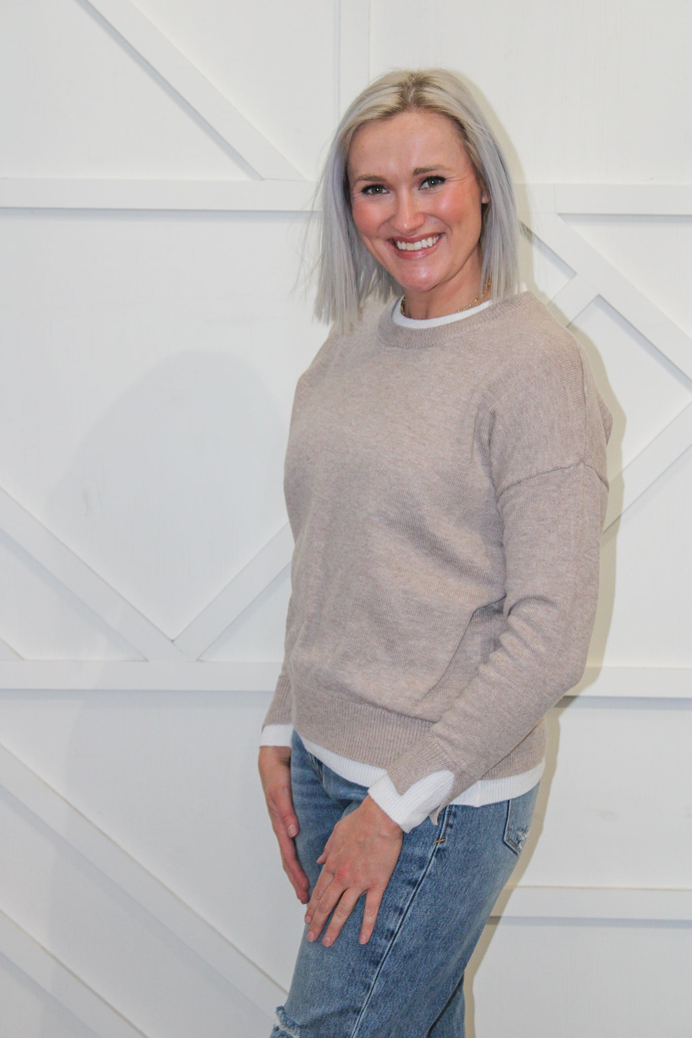 Ashlin Hemmed Sweater