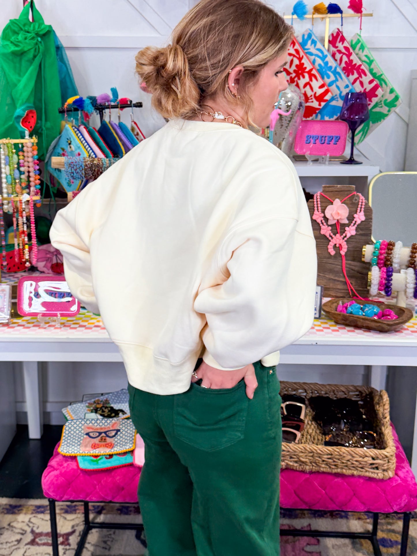 Flying Mallard Crop Sweatshirt