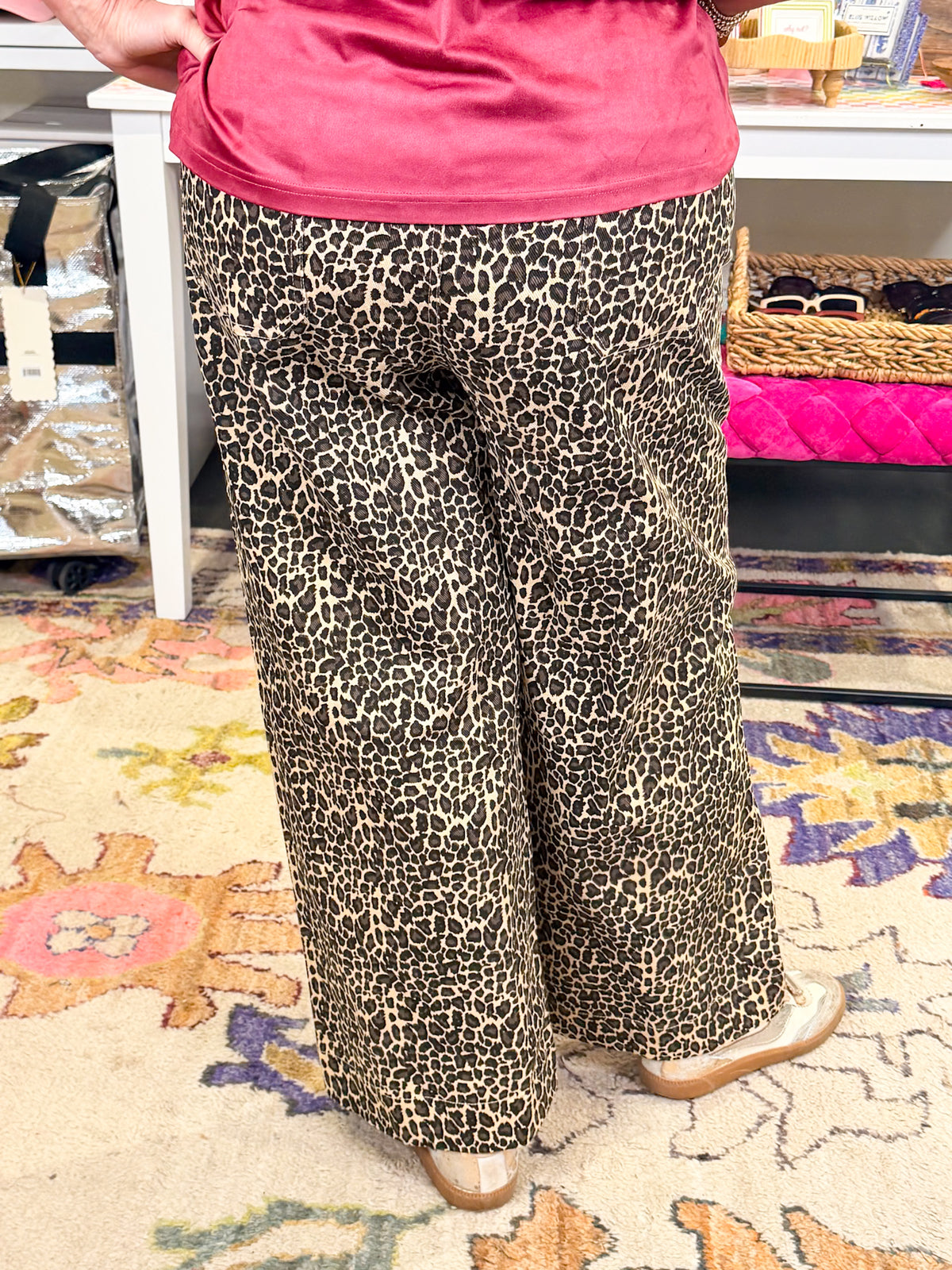 Leopard Pull on Pant