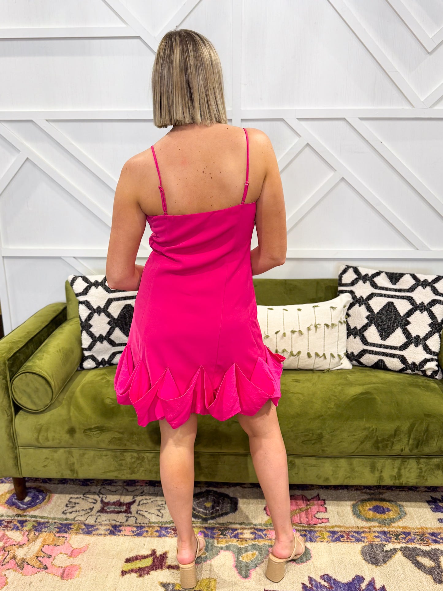 Rose Bubble Mini Dress