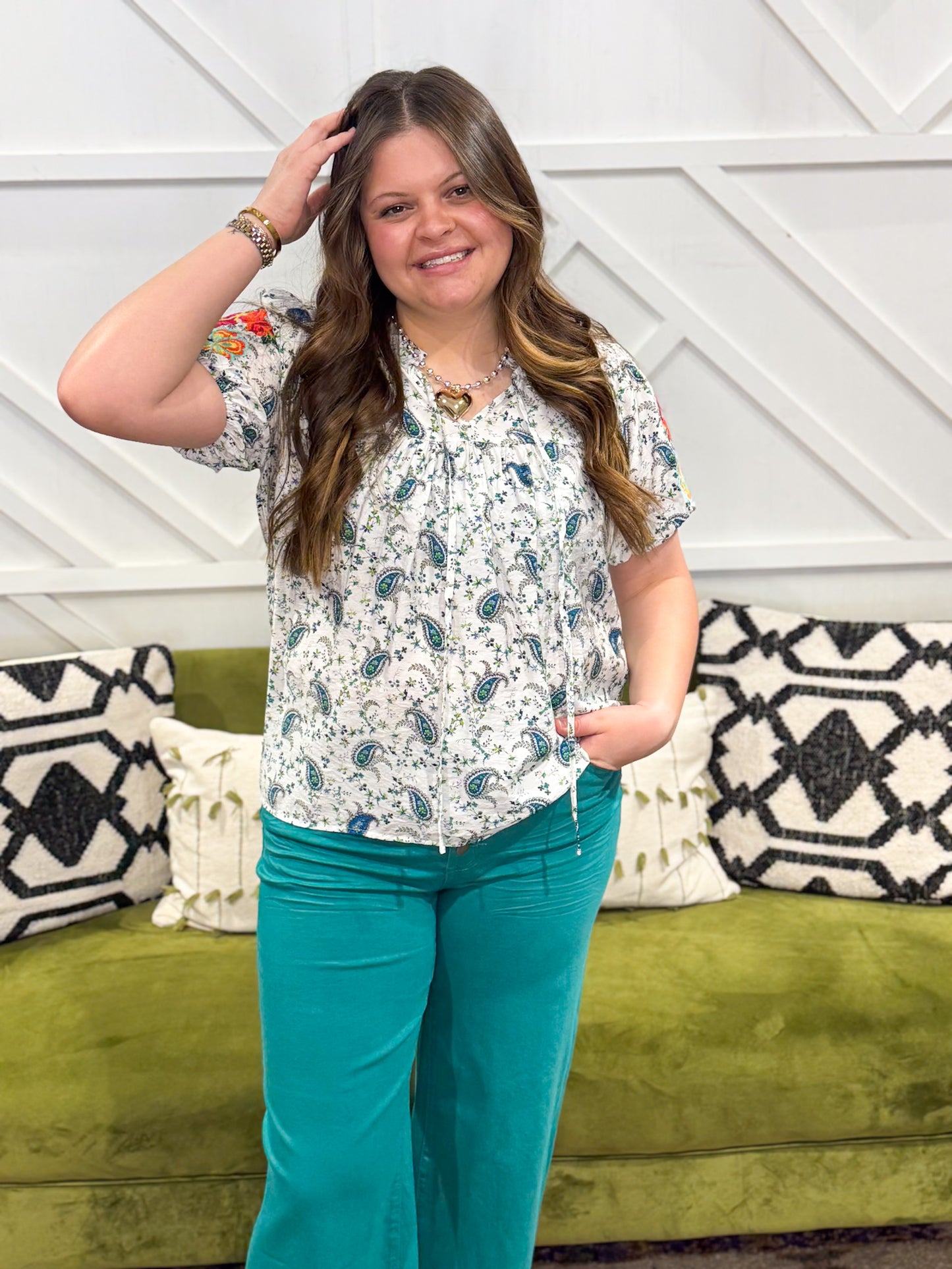 Jazz Paisley Blouse