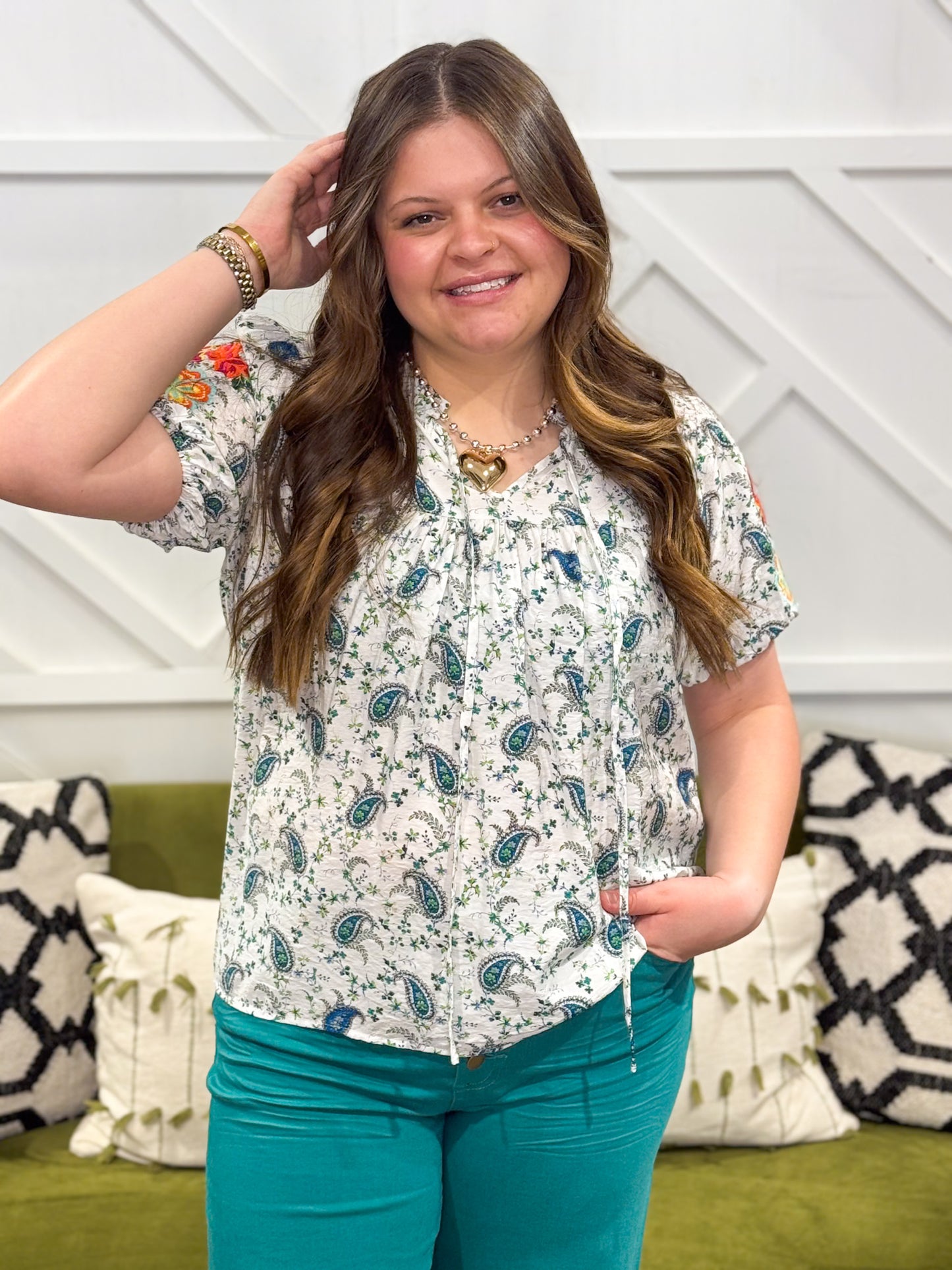 Jazz Paisley Blouse