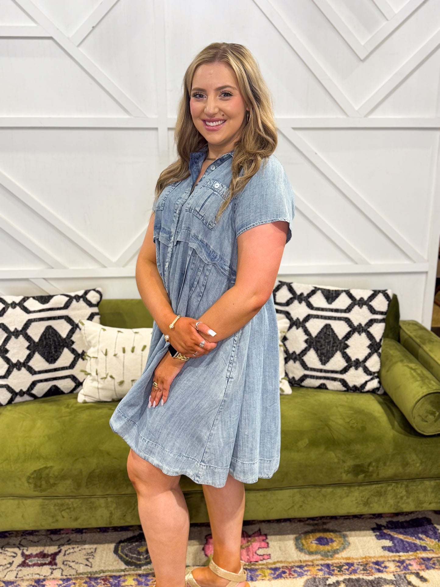 Denim Shirt Dress