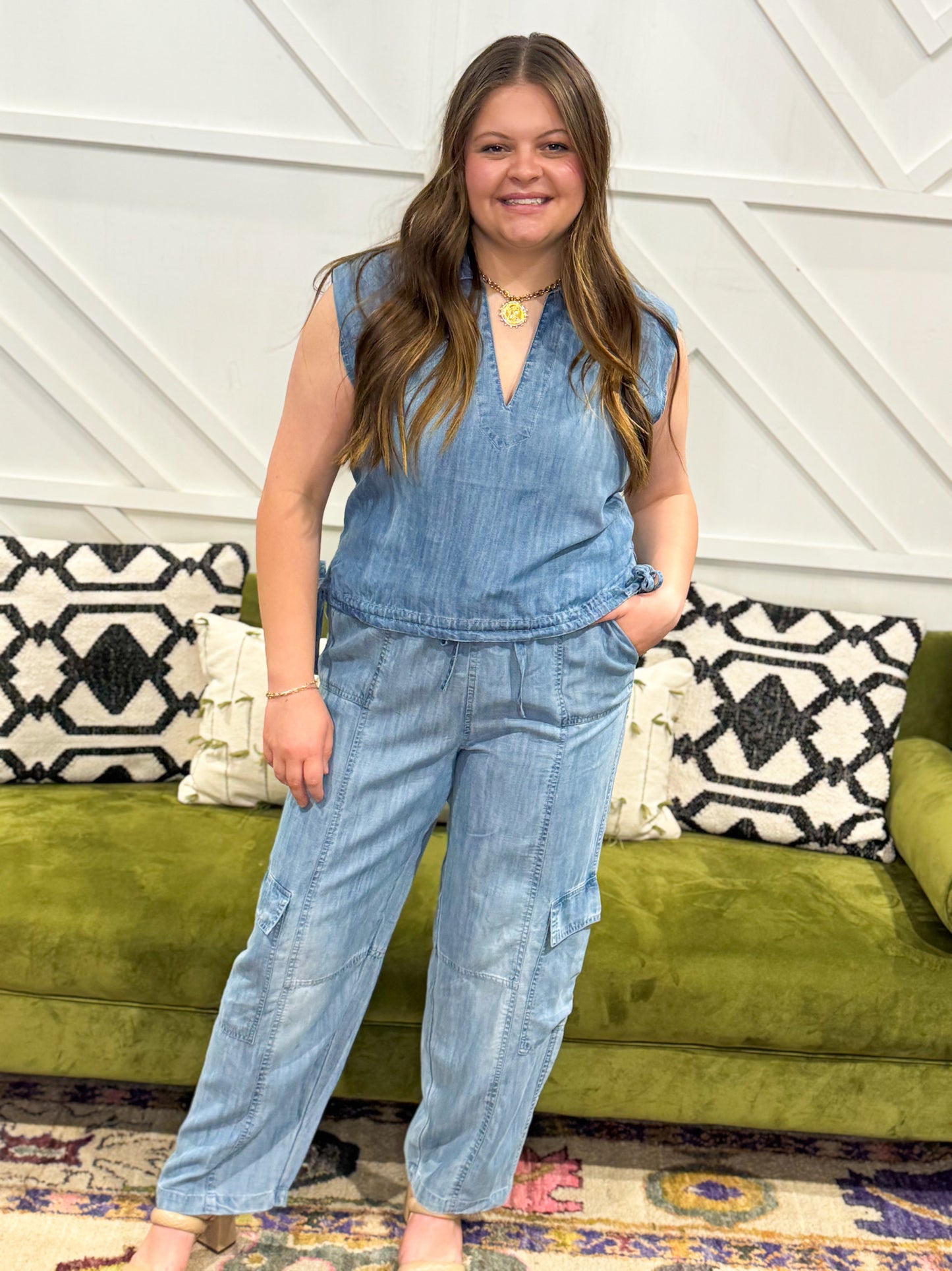 Perlita Denim Set