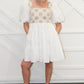 Kate Crochet Puff Sleeve Dress