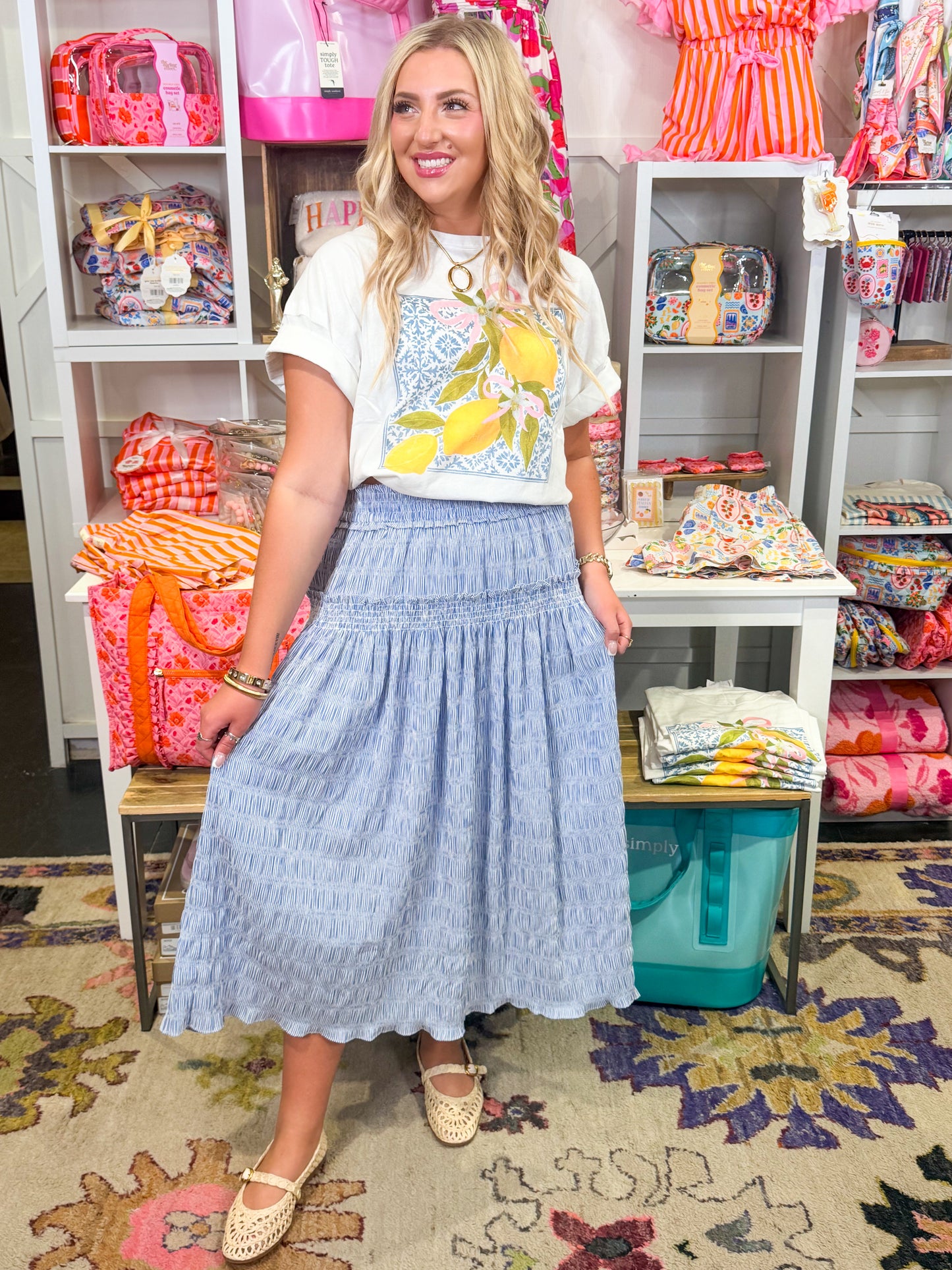 Lemon Printed Graphic Tee