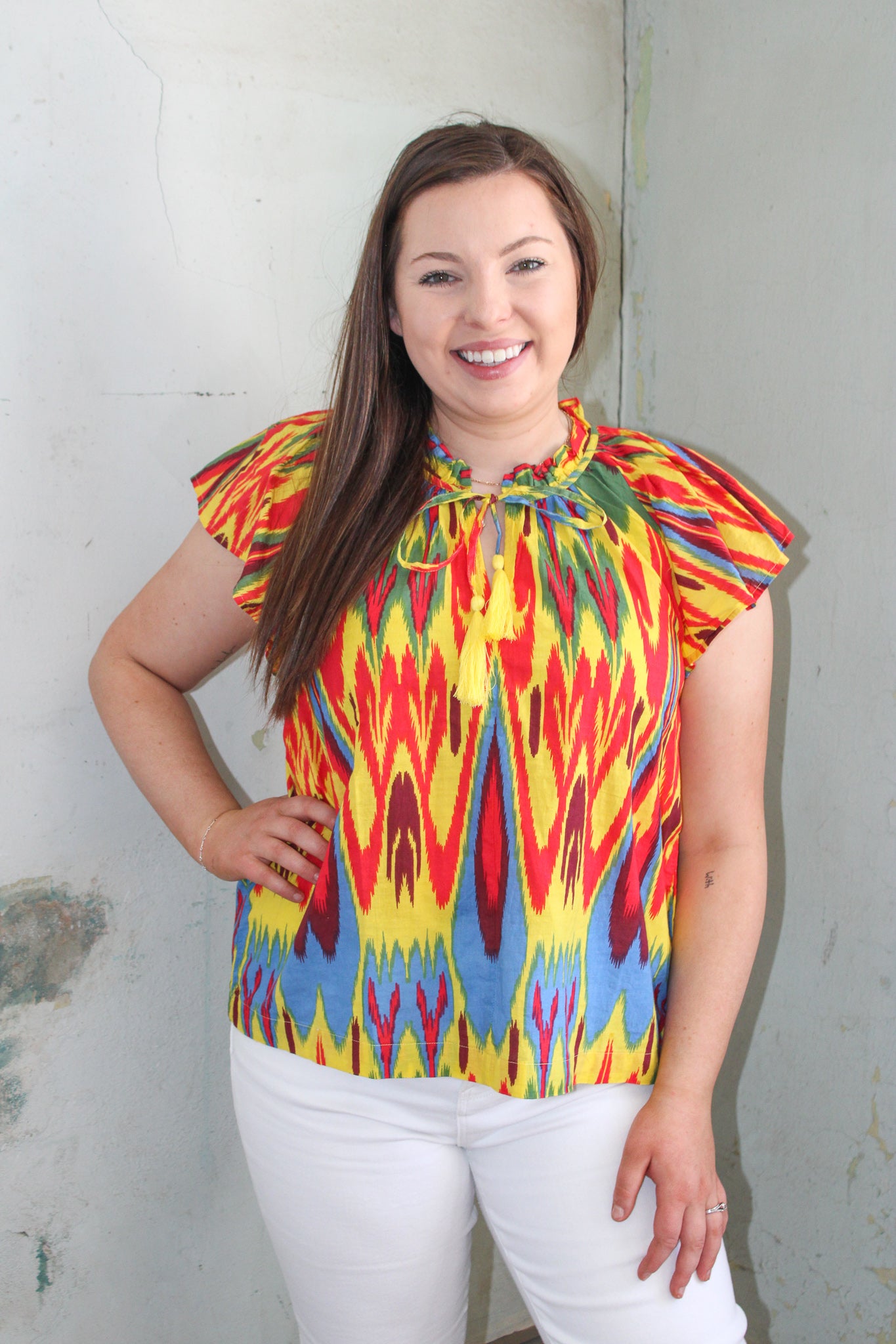 "Ikat"ching Top