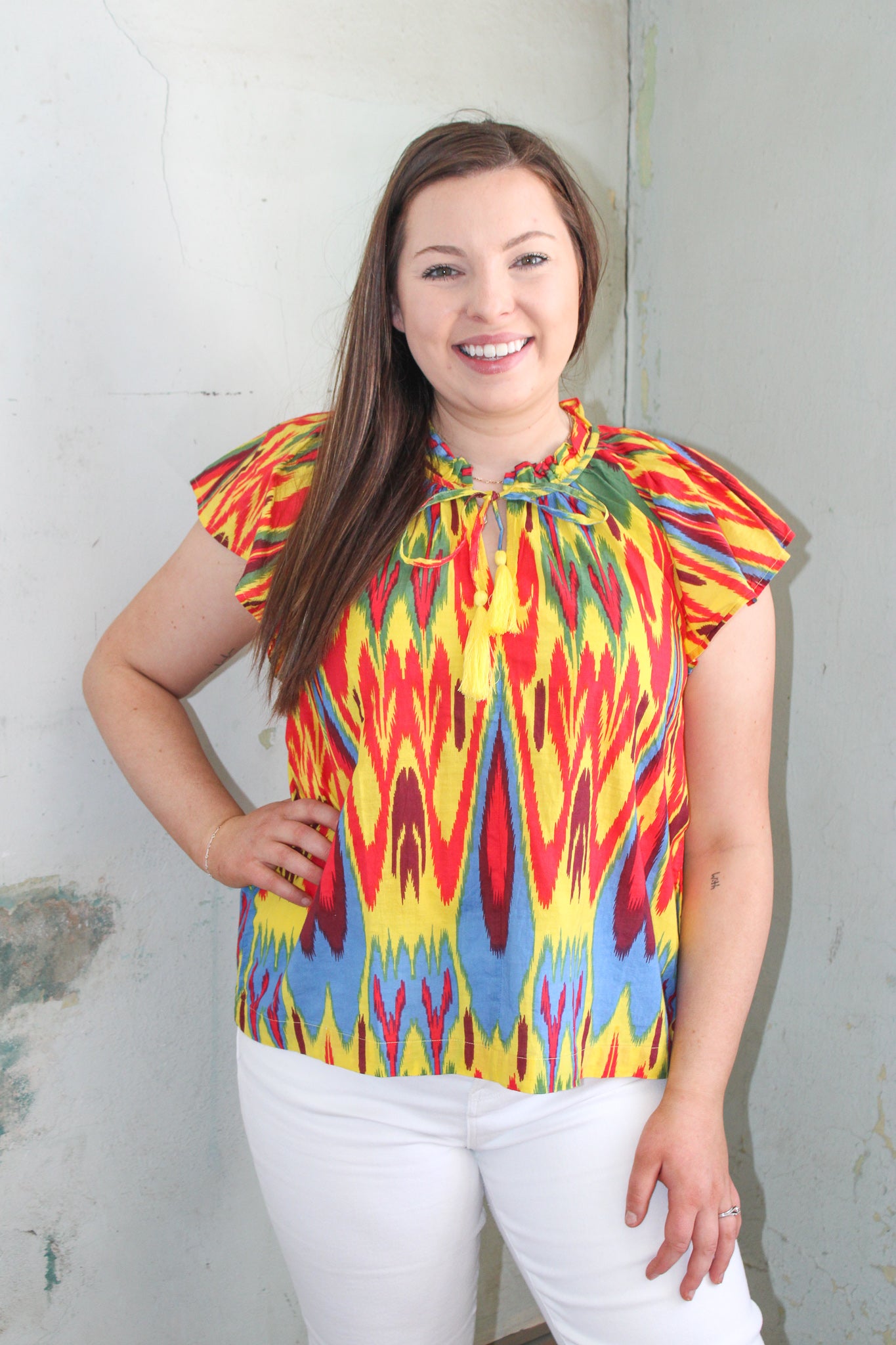 "Ikat"ching Top