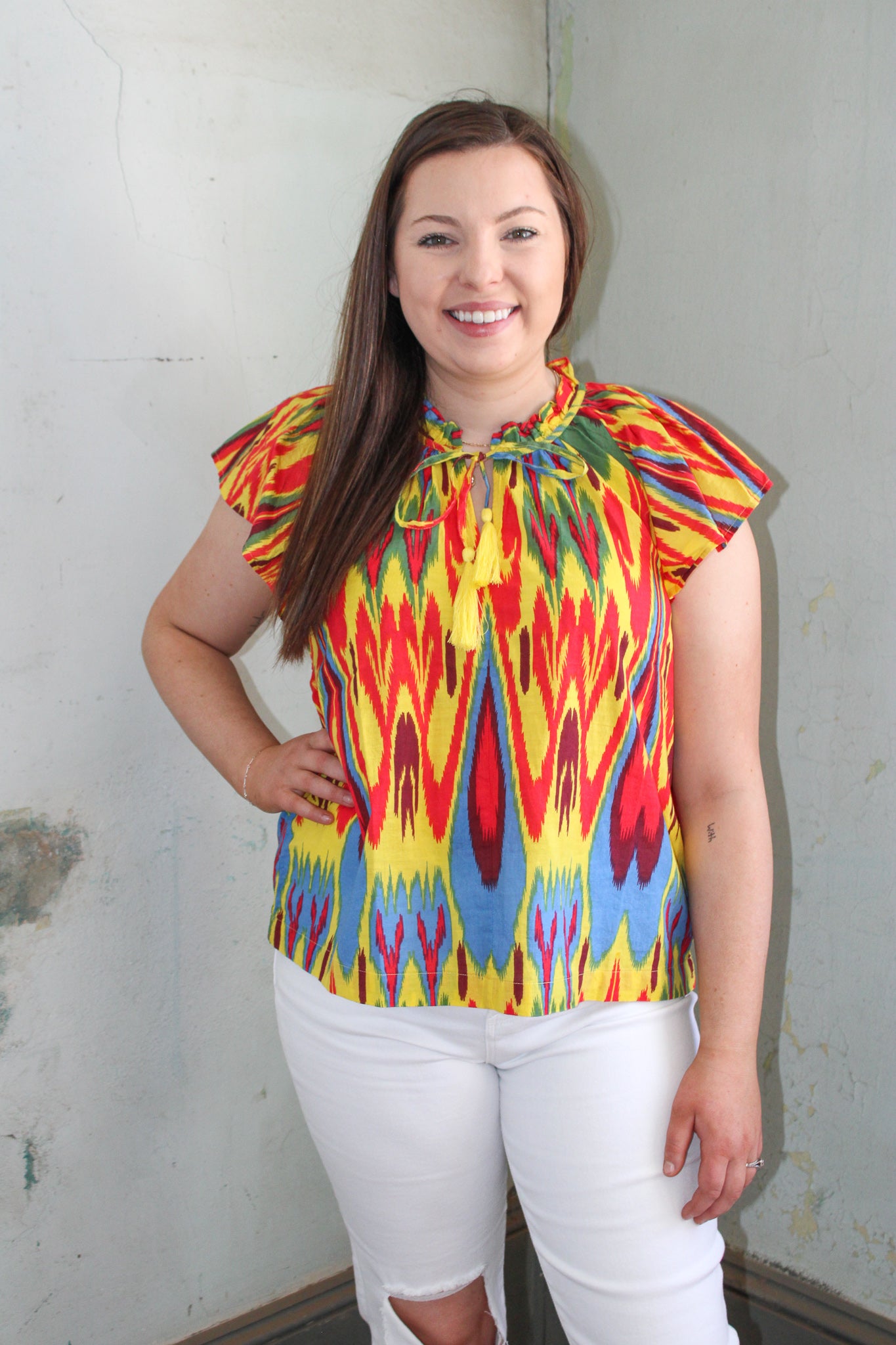 "Ikat"ching Top