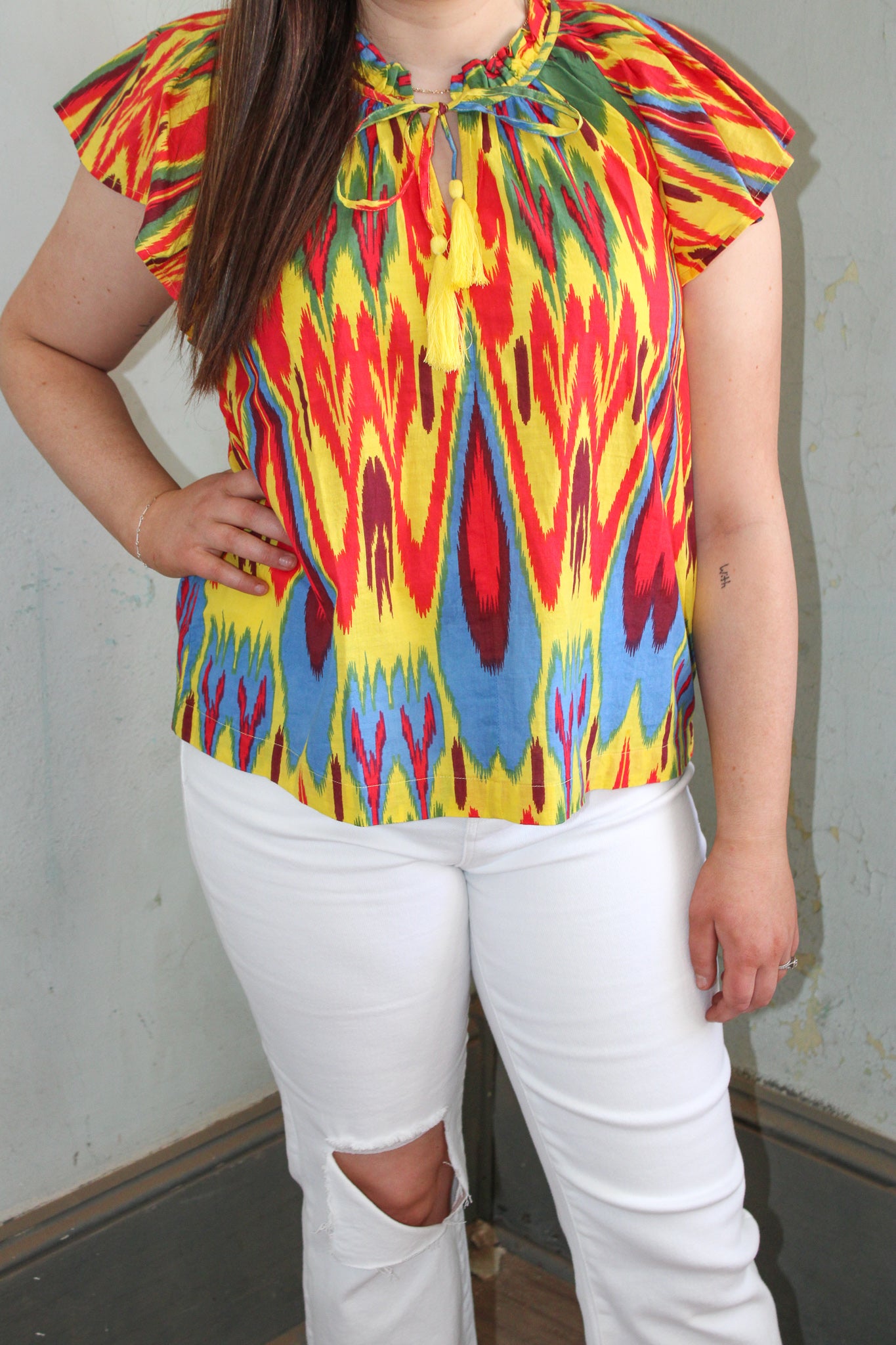 "Ikat"ching Top