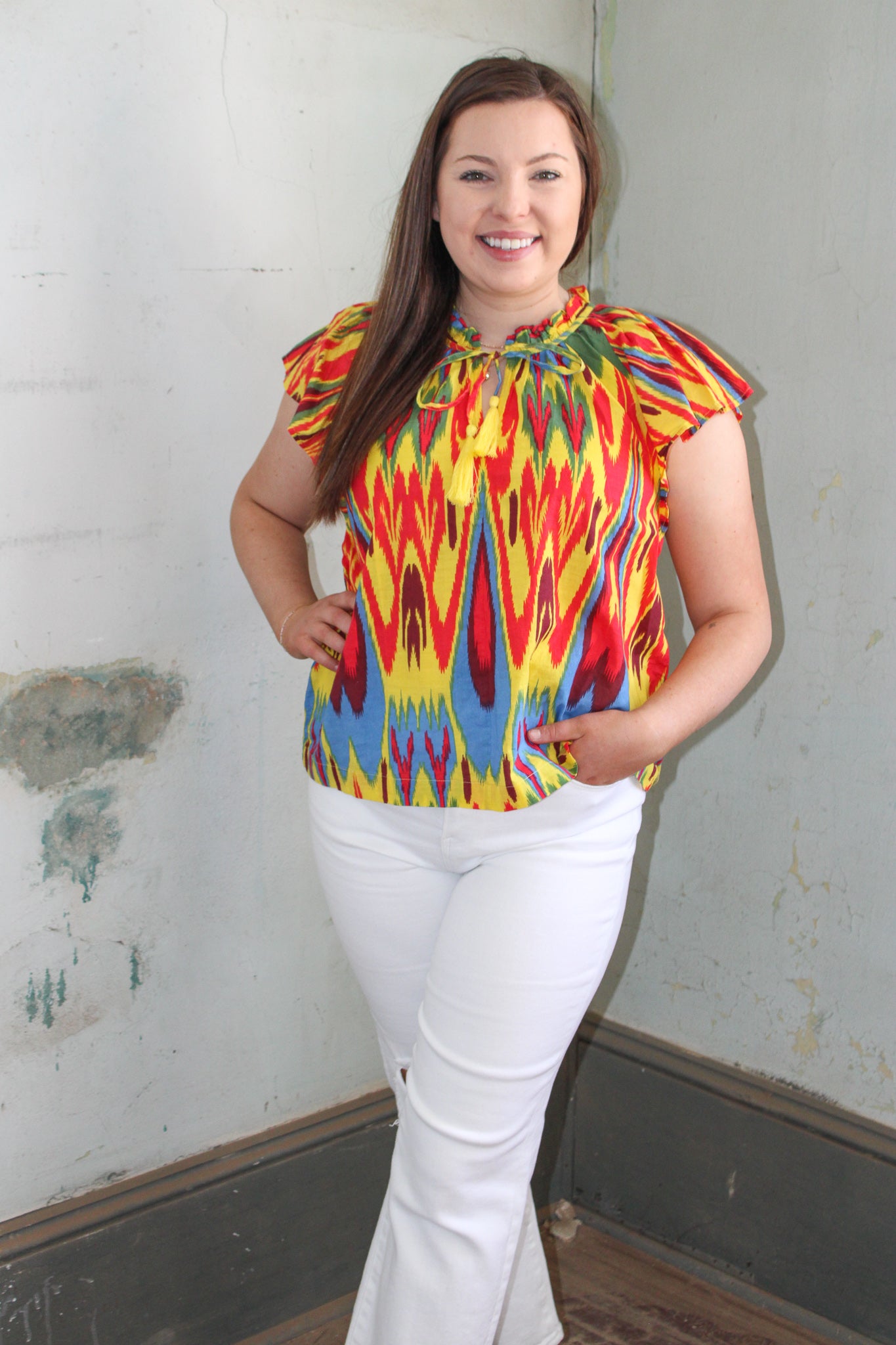 "Ikat"ching Top