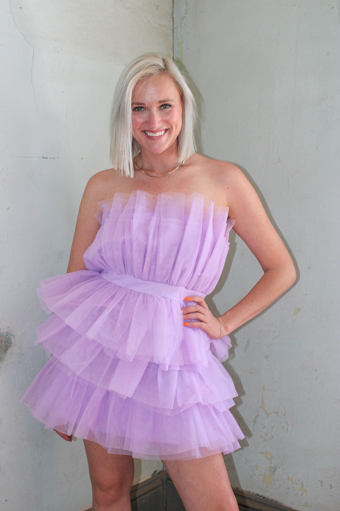 London Ruffled Dress