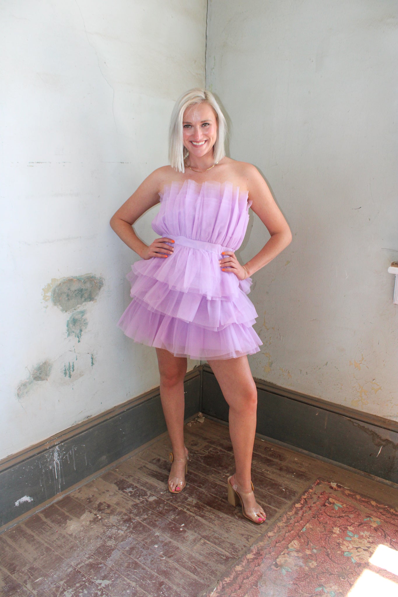 London Ruffled Dress