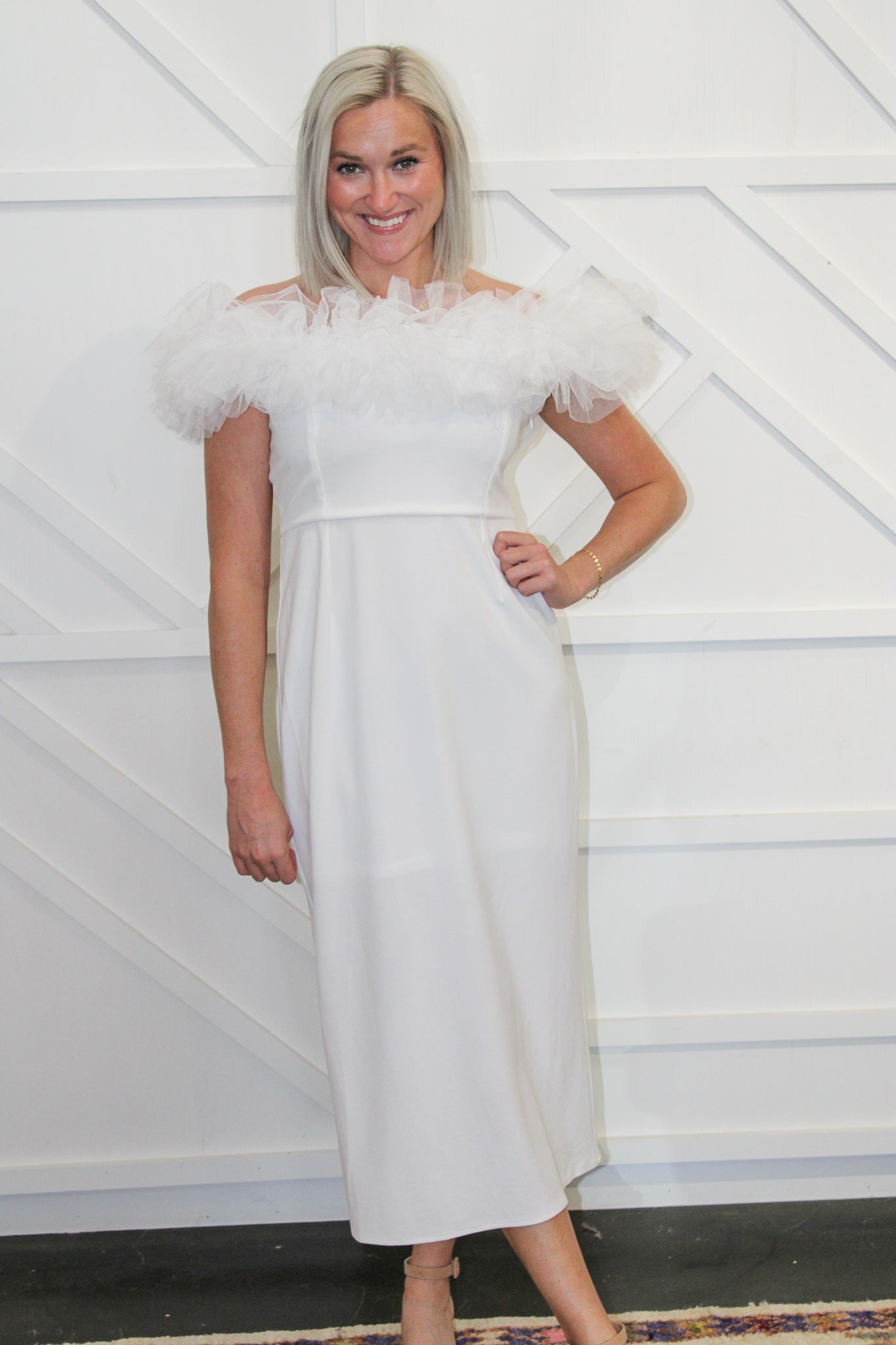 Aylin Tulle Midi Dress