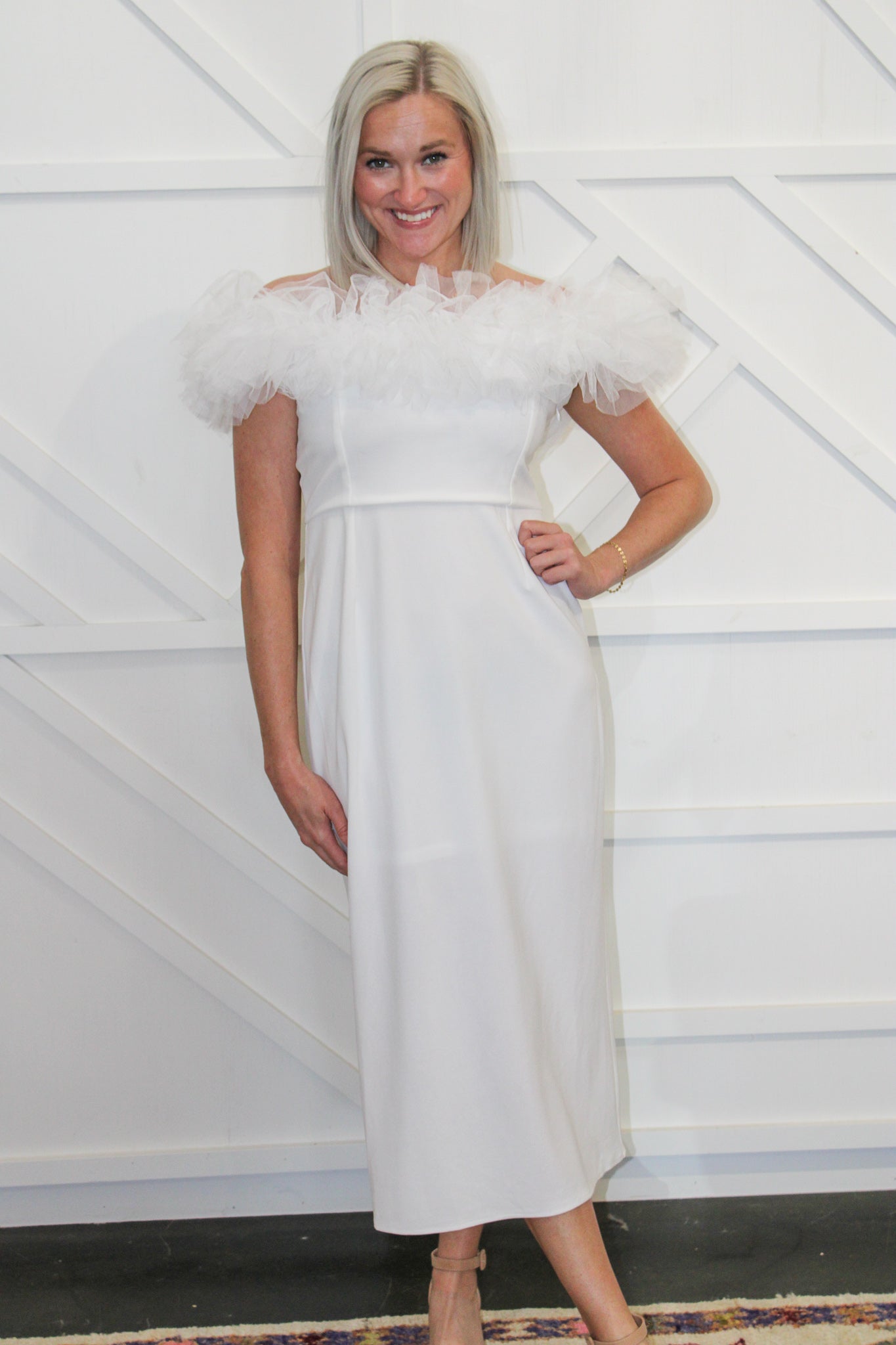 Aylin Tulle Midi Dress