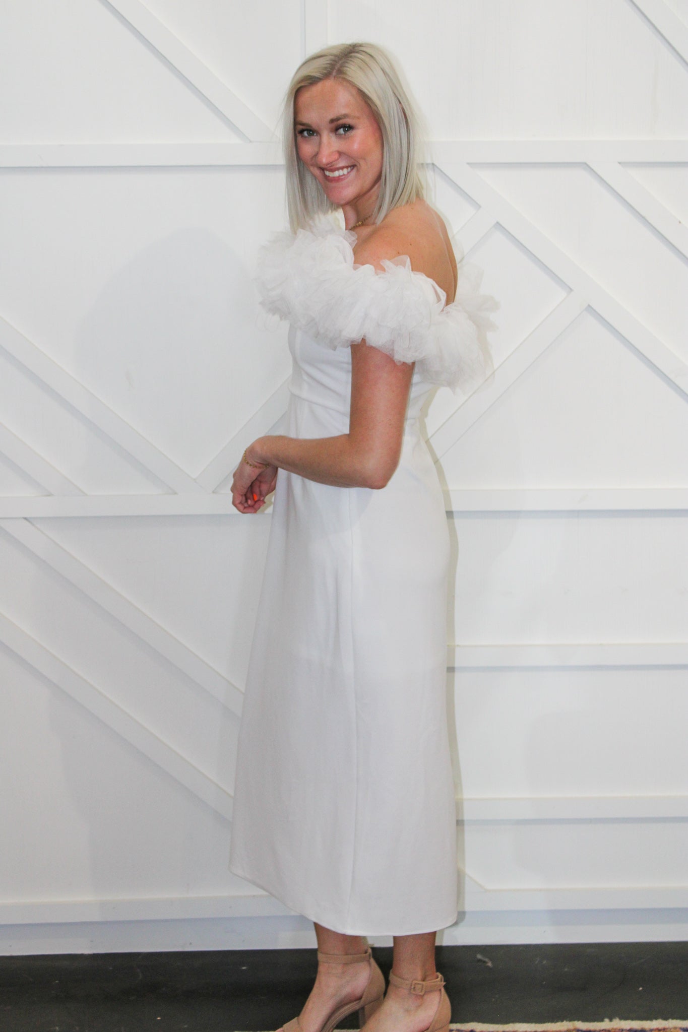 Aylin Tulle Midi Dress