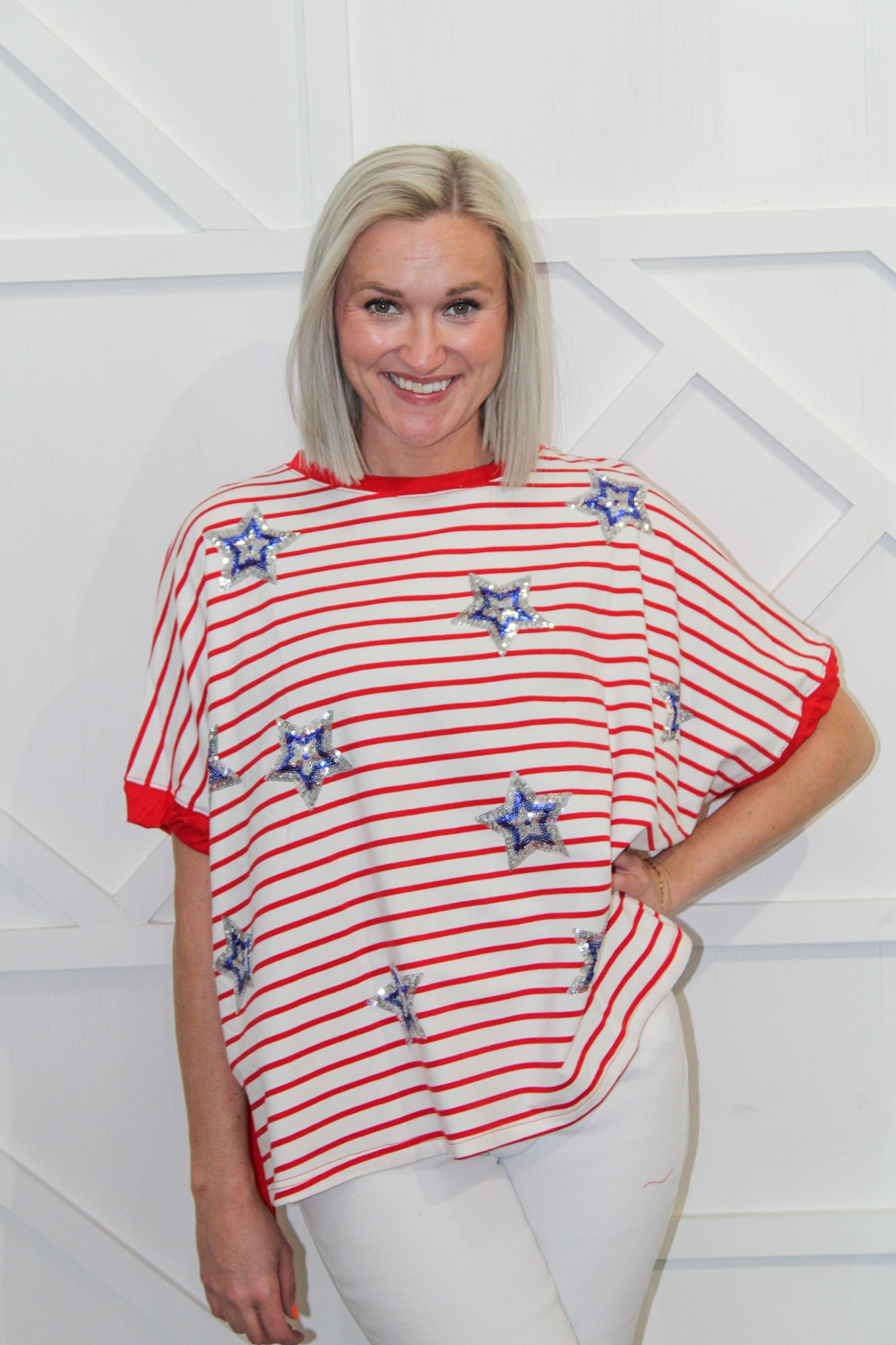 Betsy Striped Cotton Top