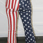 HW American Flag Print Flare Jean