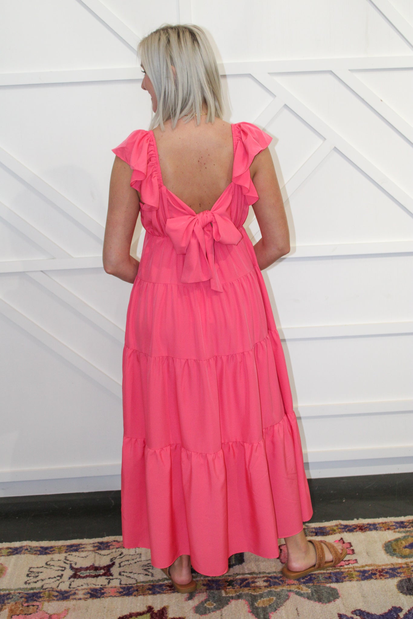 Rylee Back Bow Tie Maxi Dress