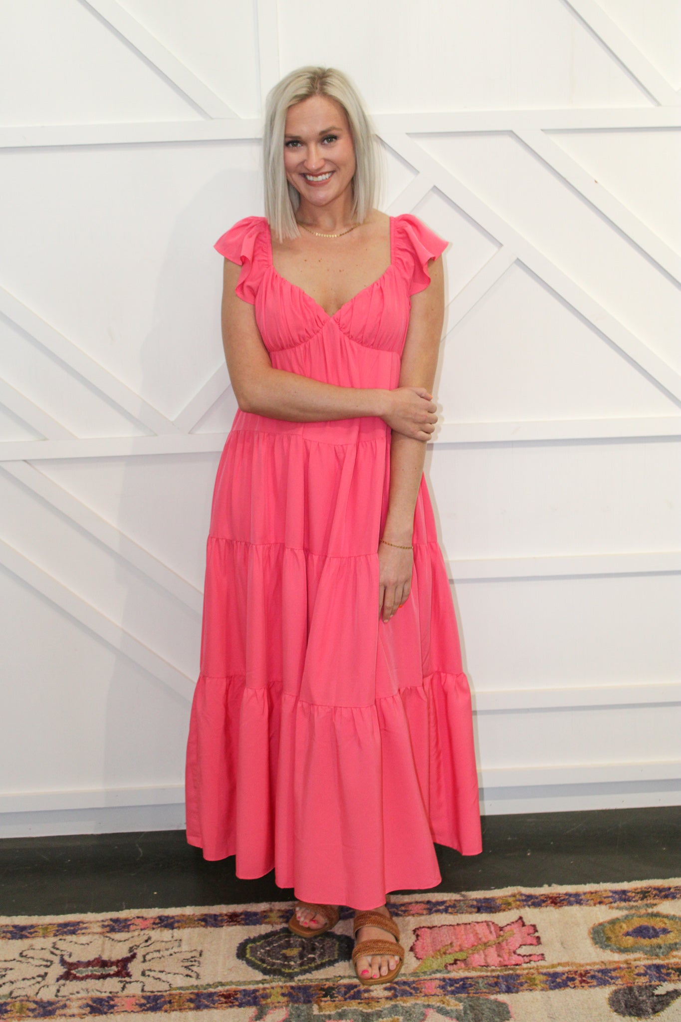 Rylee Back Bow Tie Maxi Dress