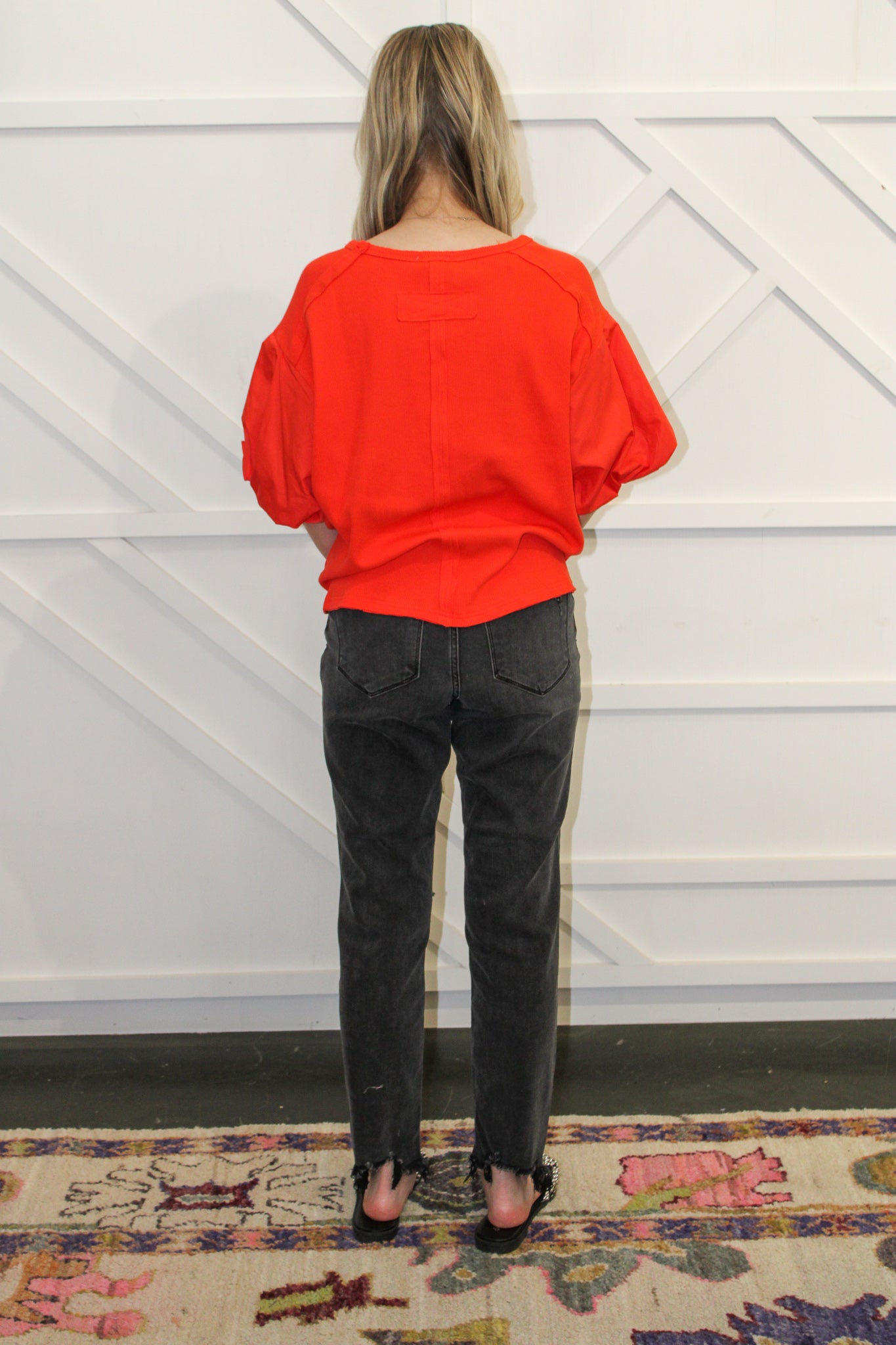 HW Black Destroyed Boyfriend Jeans
