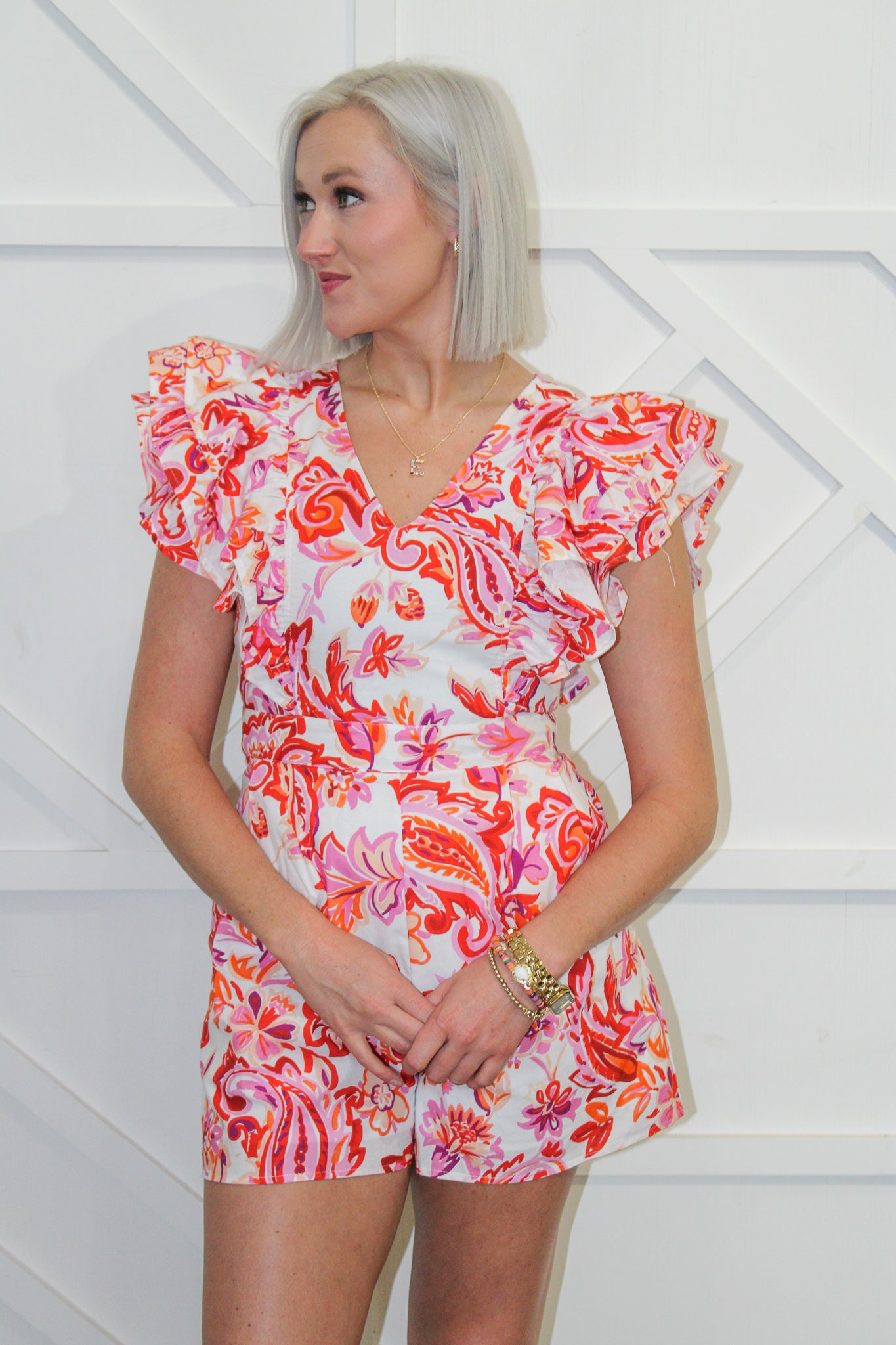 AnnaBeth Paisley Romper