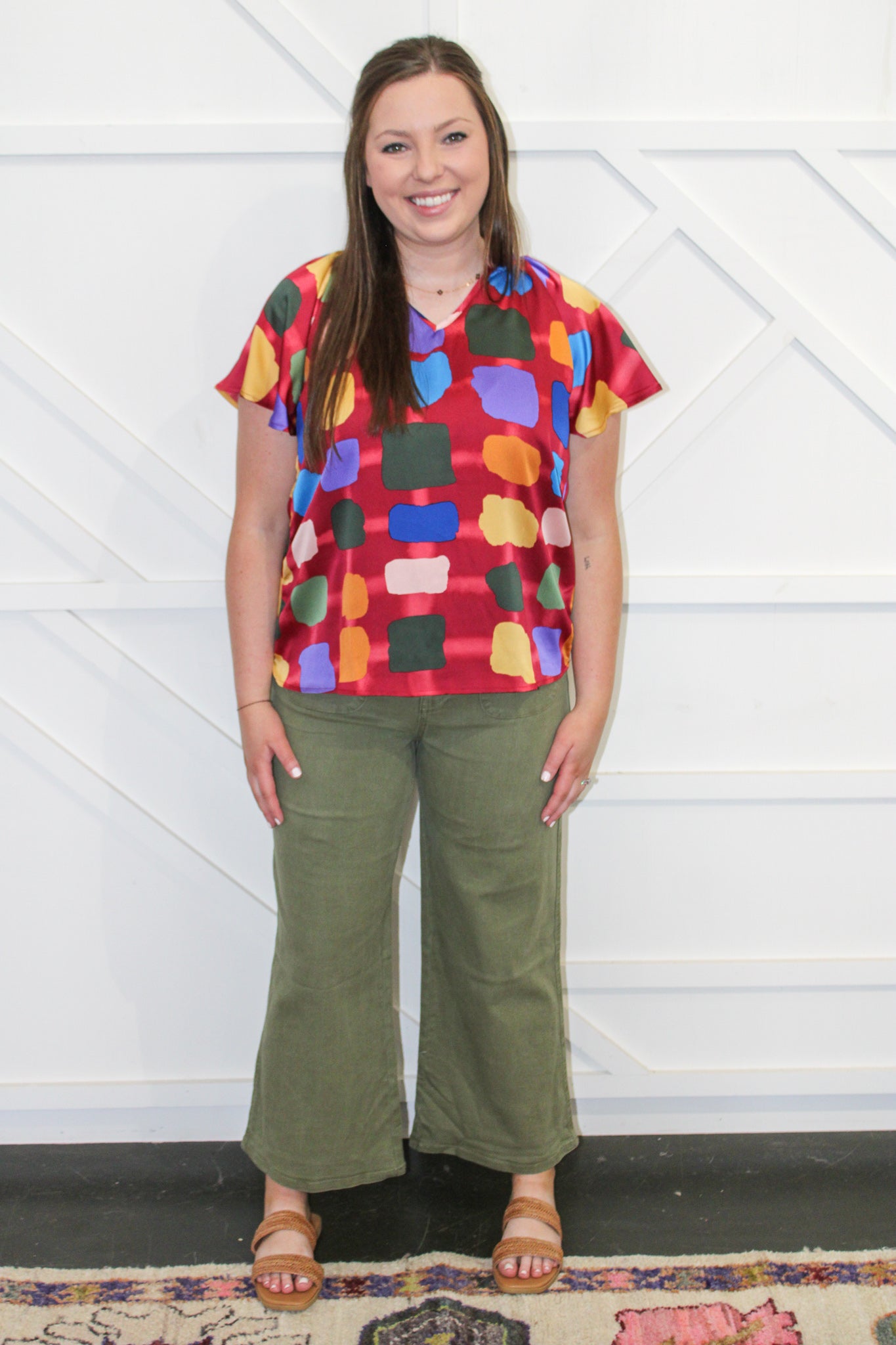 Georgia Multi Print Top