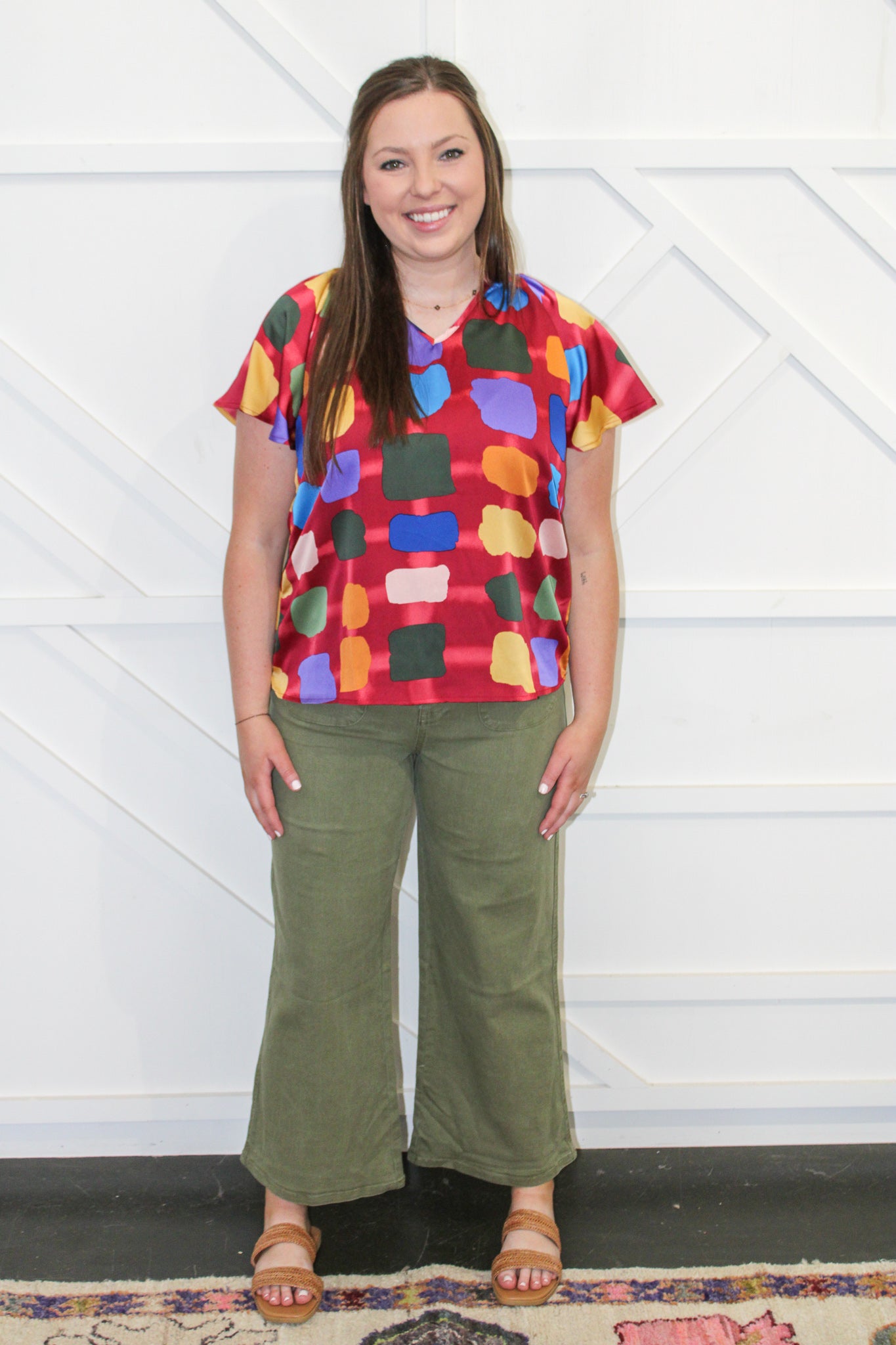 Georgia Multi Print Top