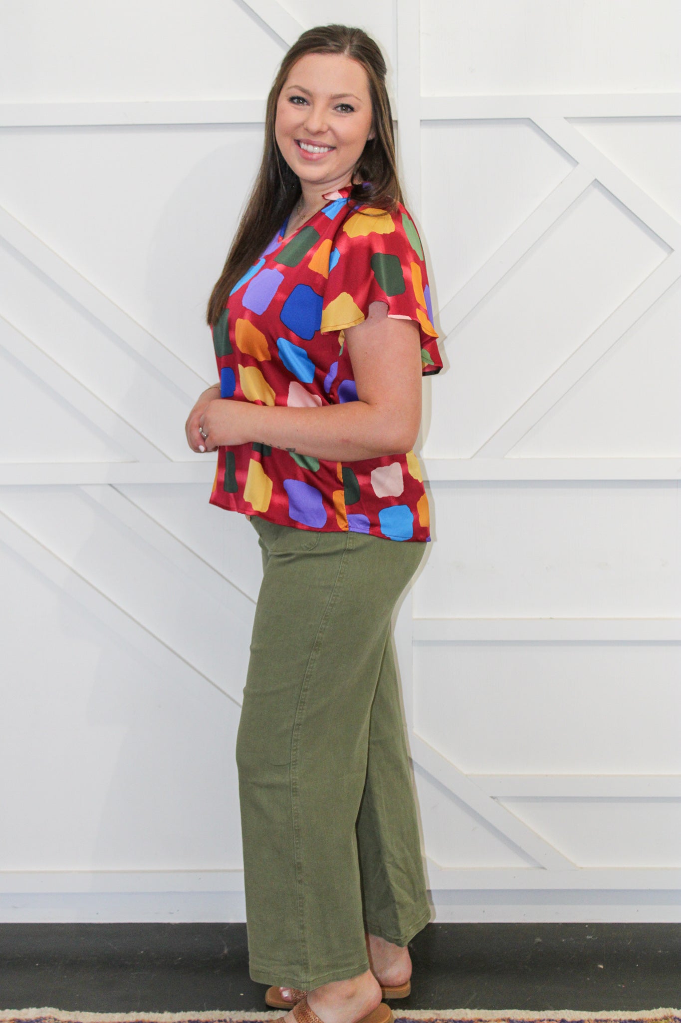 Georgia Multi Print Top