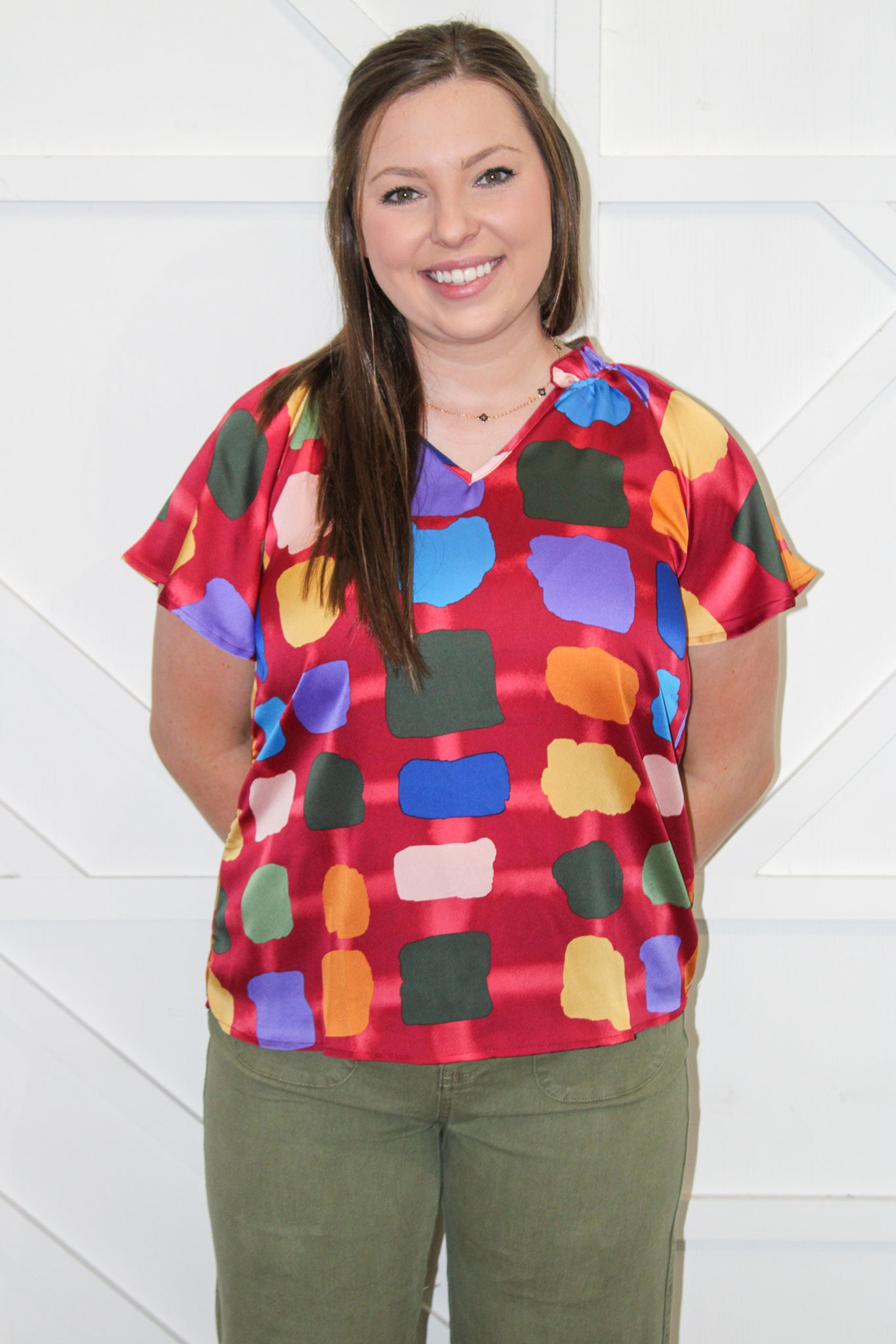 Georgia Multi Print Top