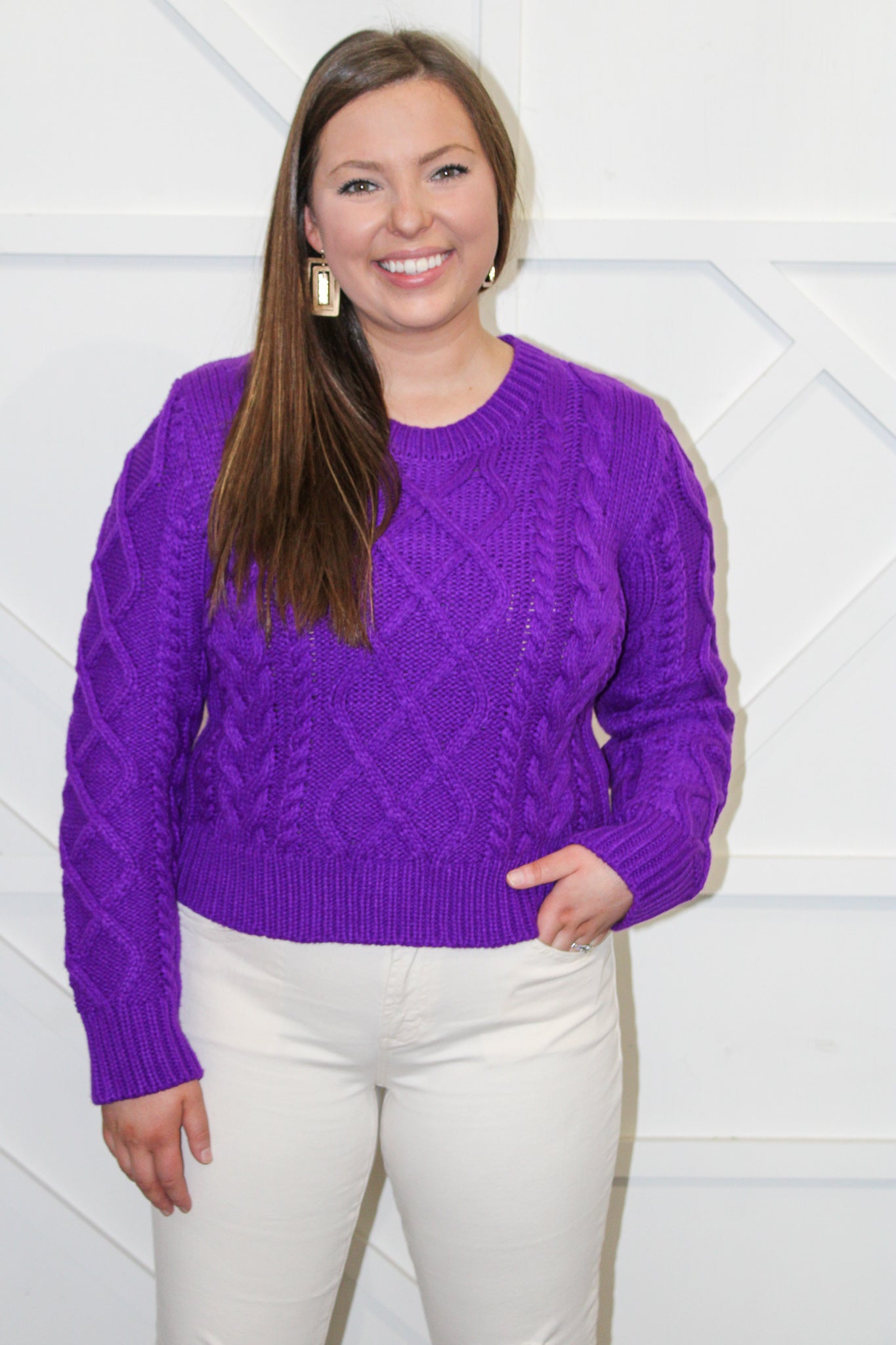 Averi Textured Cable Sweater