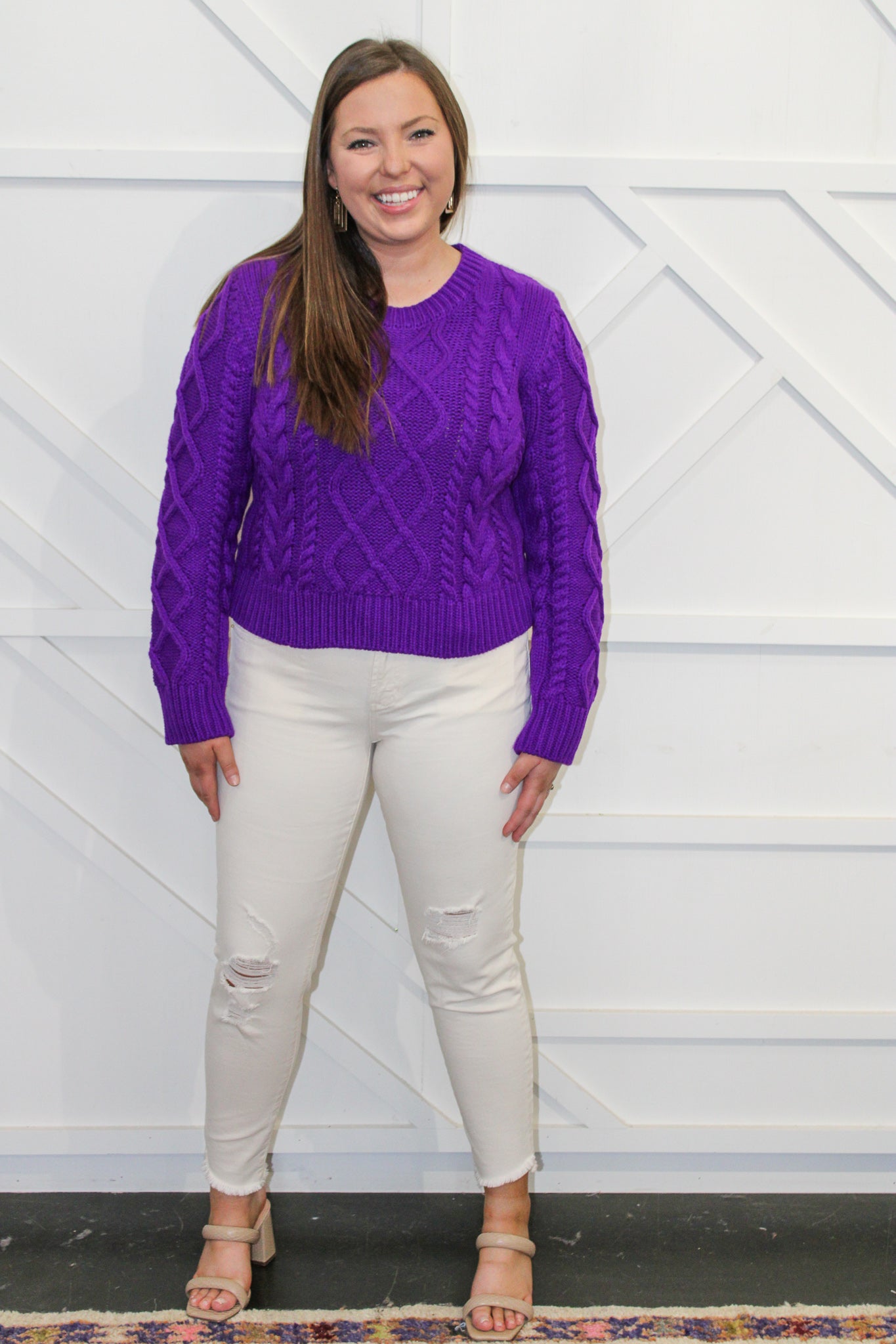 Averi Textured Cable Sweater