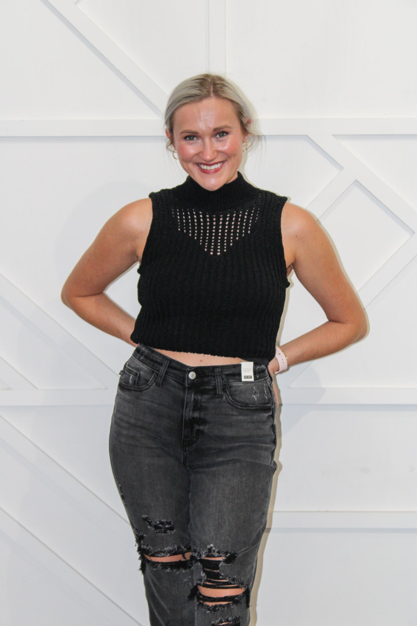 Mallory Mock Neck Top