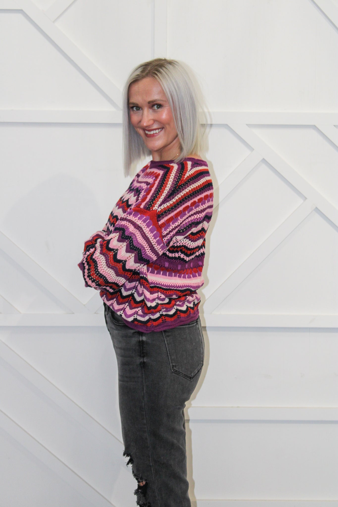 Multicolor Daisy Sweater