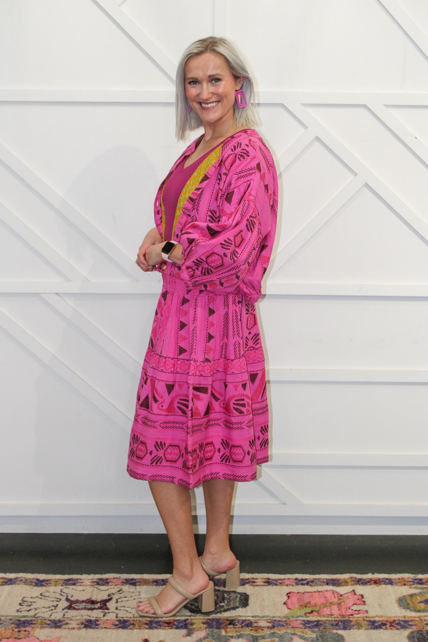 Smocked Waist Tiered Skirt