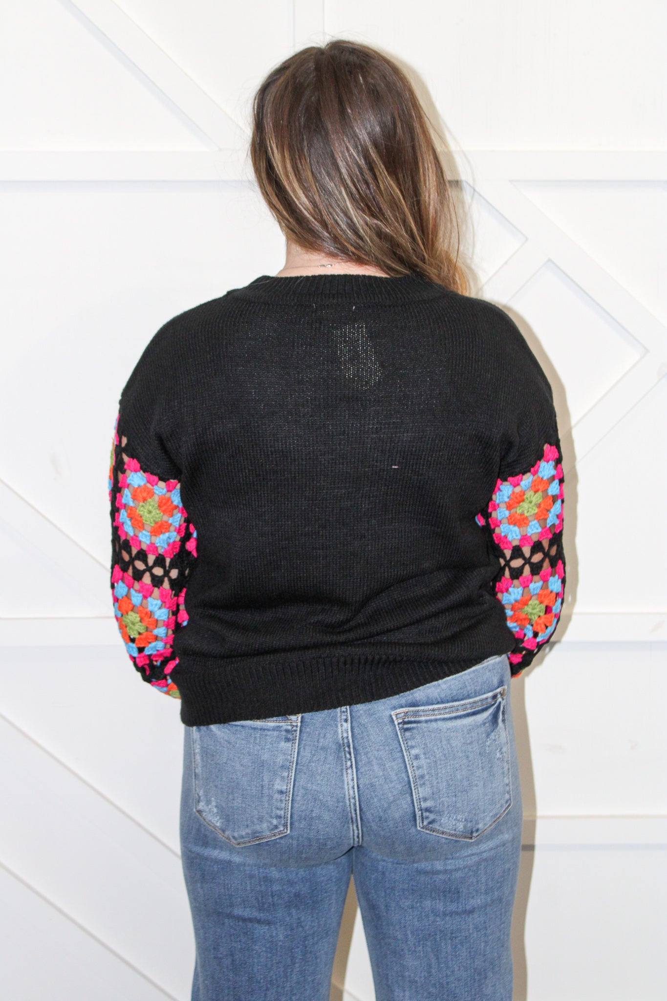 Crochet Sleeve Sweater