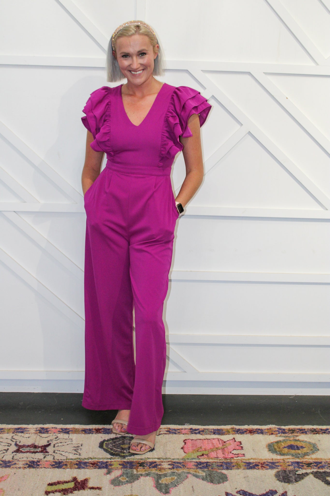 Victoria Ruffle Jumpsuit