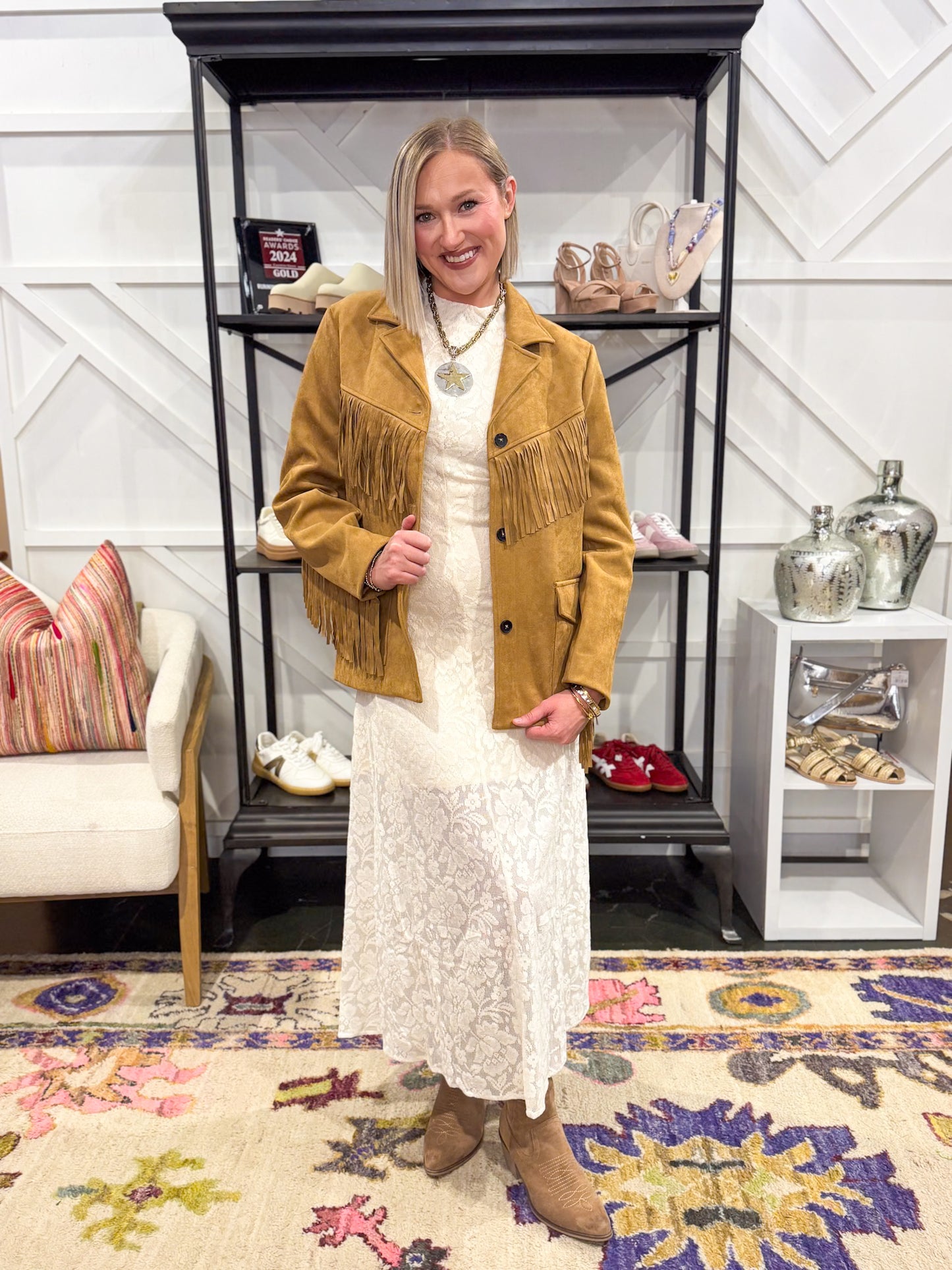 Savannah Lace Midi Dress