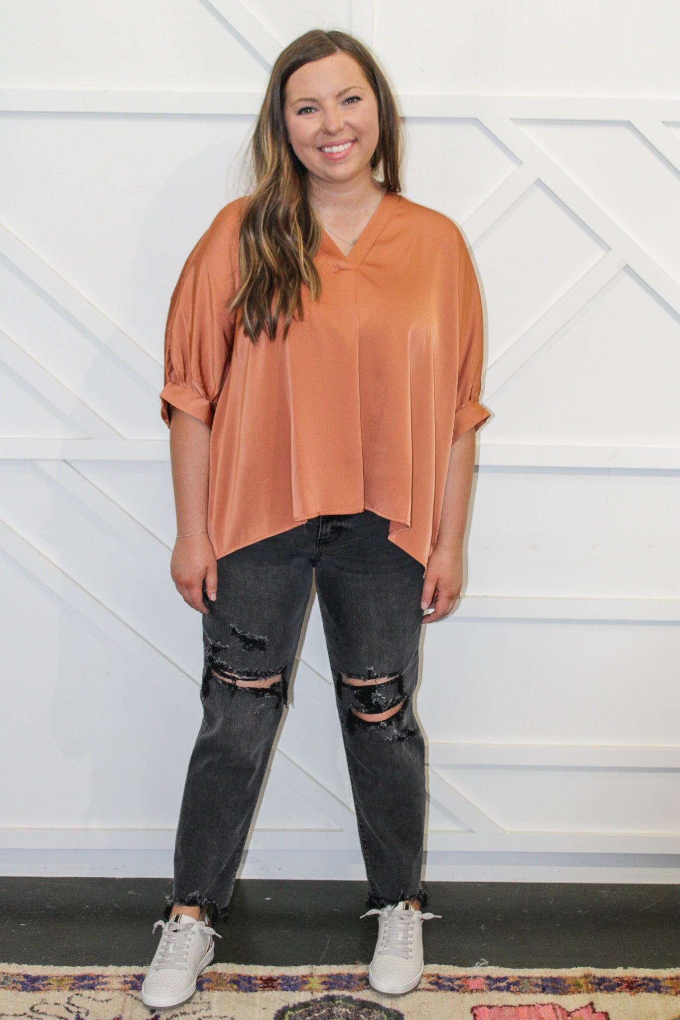 Lindi Satin Blouse