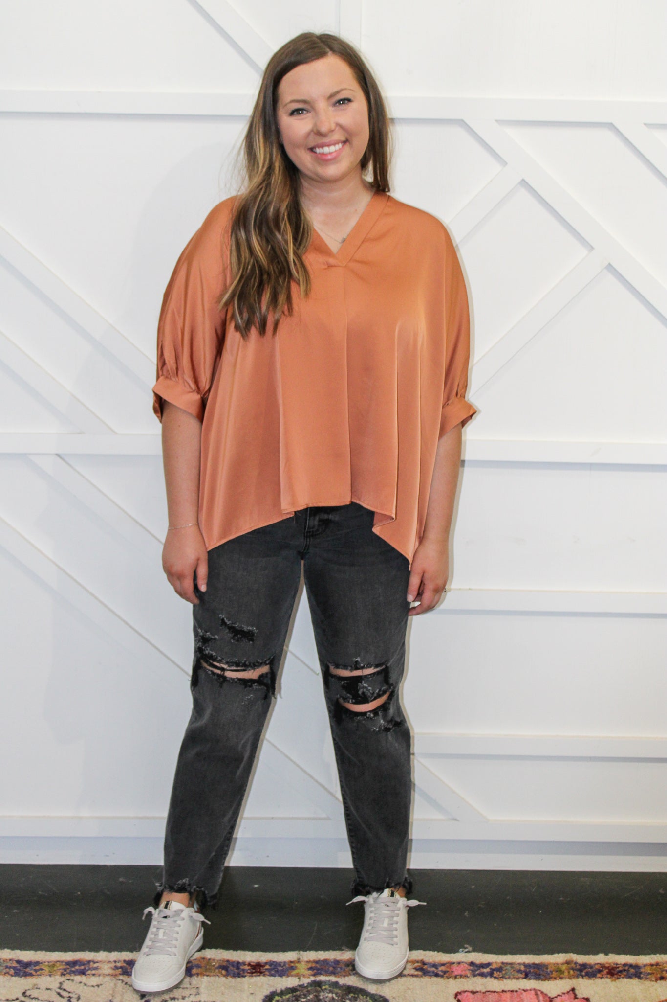 Lindi Satin Blouse