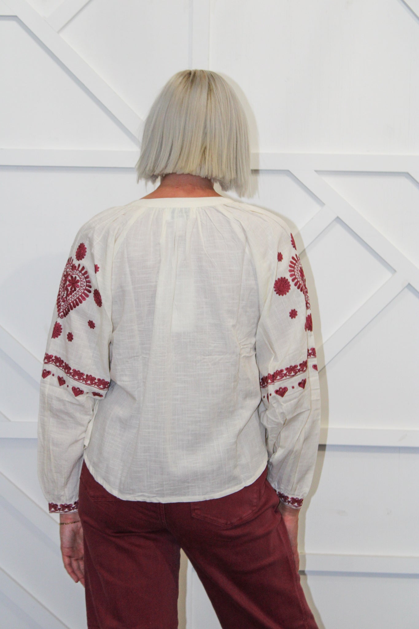 Natalie Embroidered Top