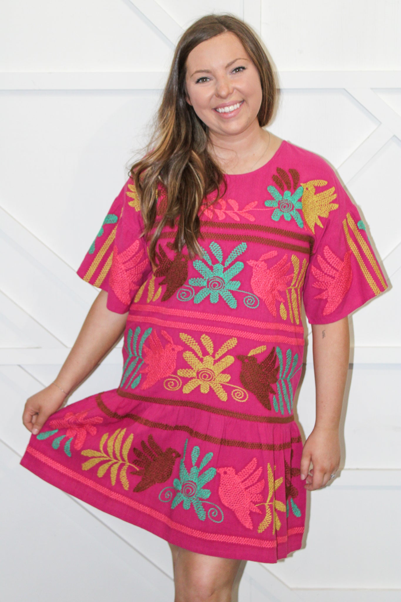 LoraLee Embroidered Dress