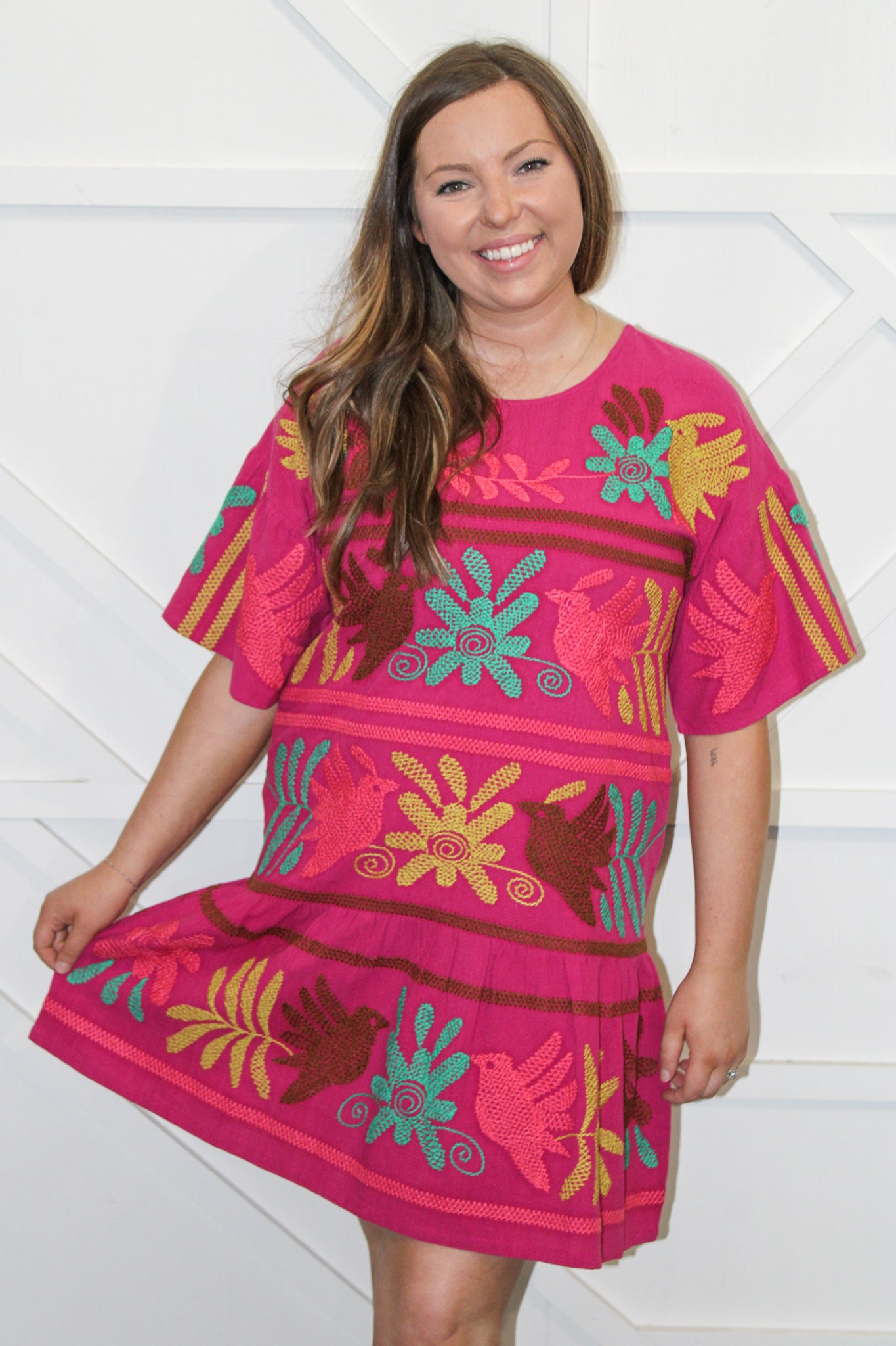 LoraLee Embroidered Dress