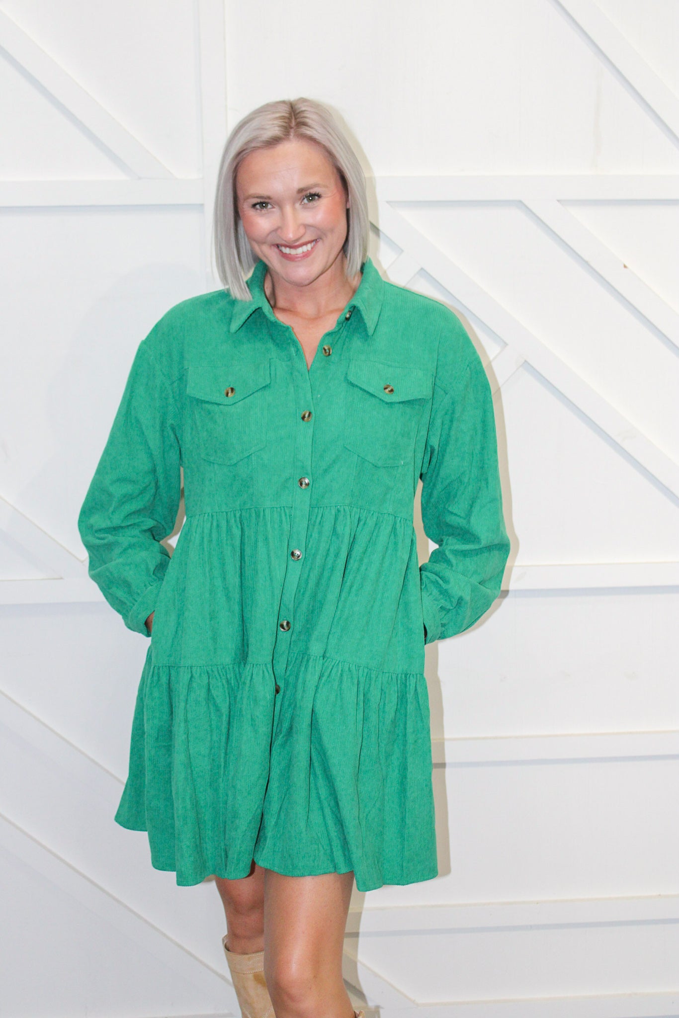 Emiliee Corduroy Dress