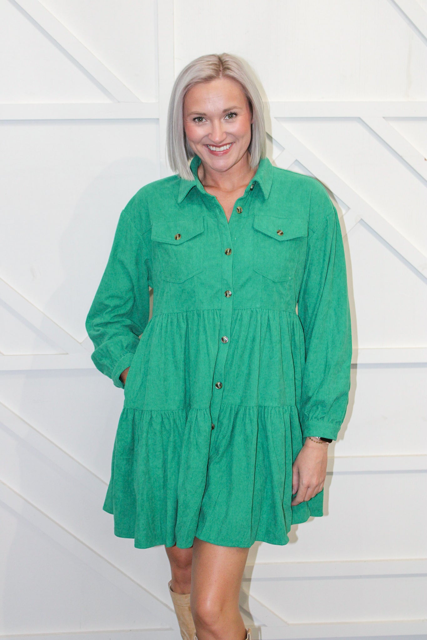 Emiliee Corduroy Dress