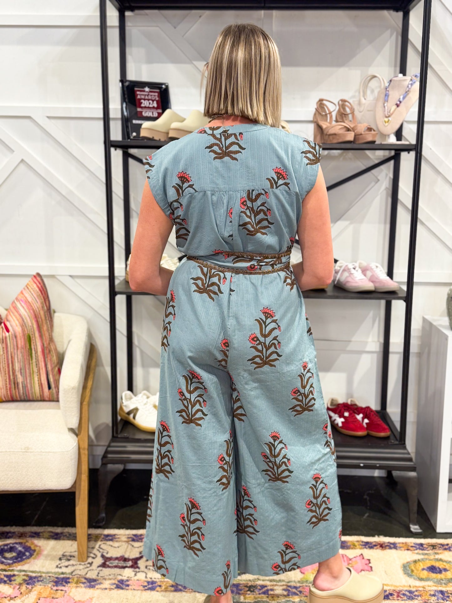 Block Print Jumpsuit