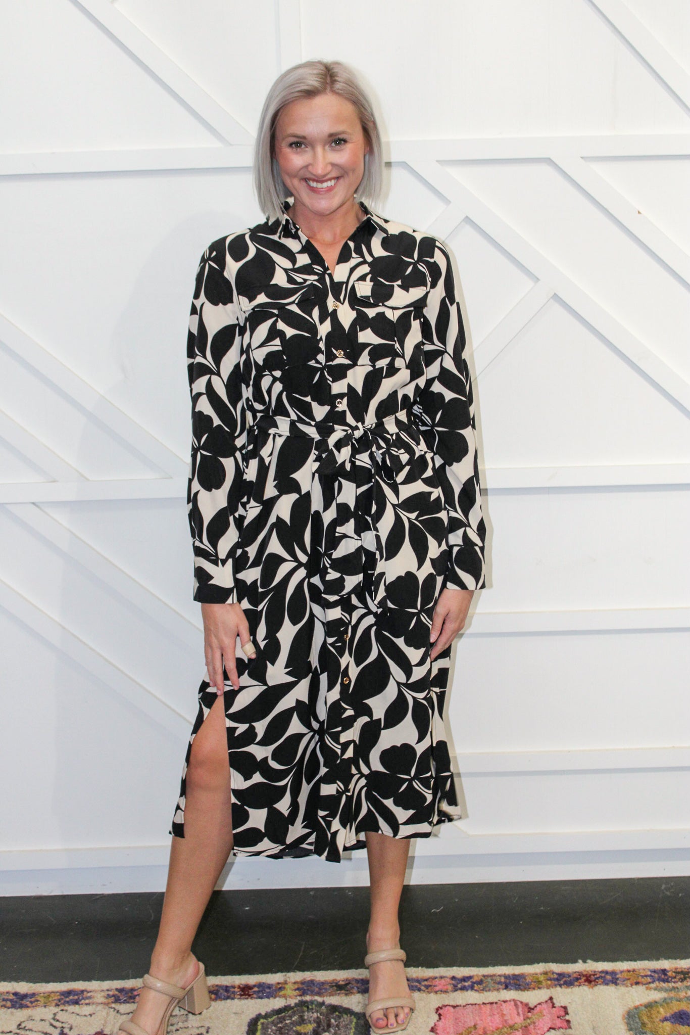 Valentina Printed Midi Dress
