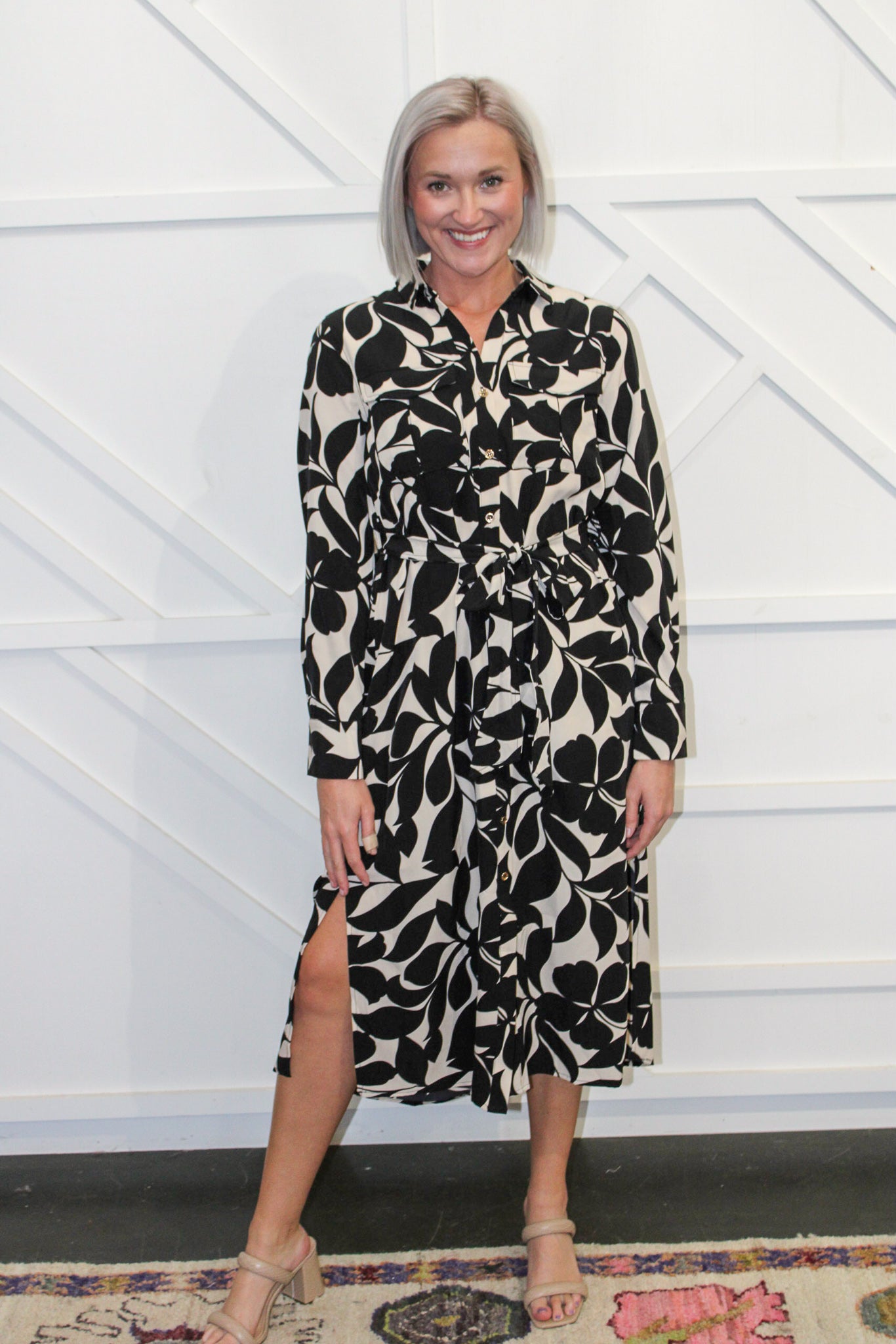Valentina Printed Midi Dress