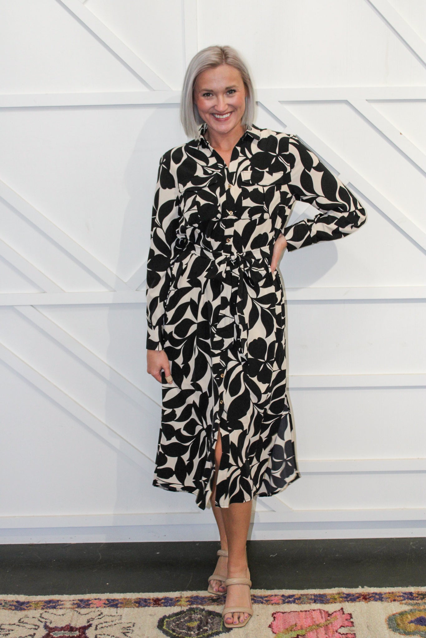 Valentina Printed Midi Dress